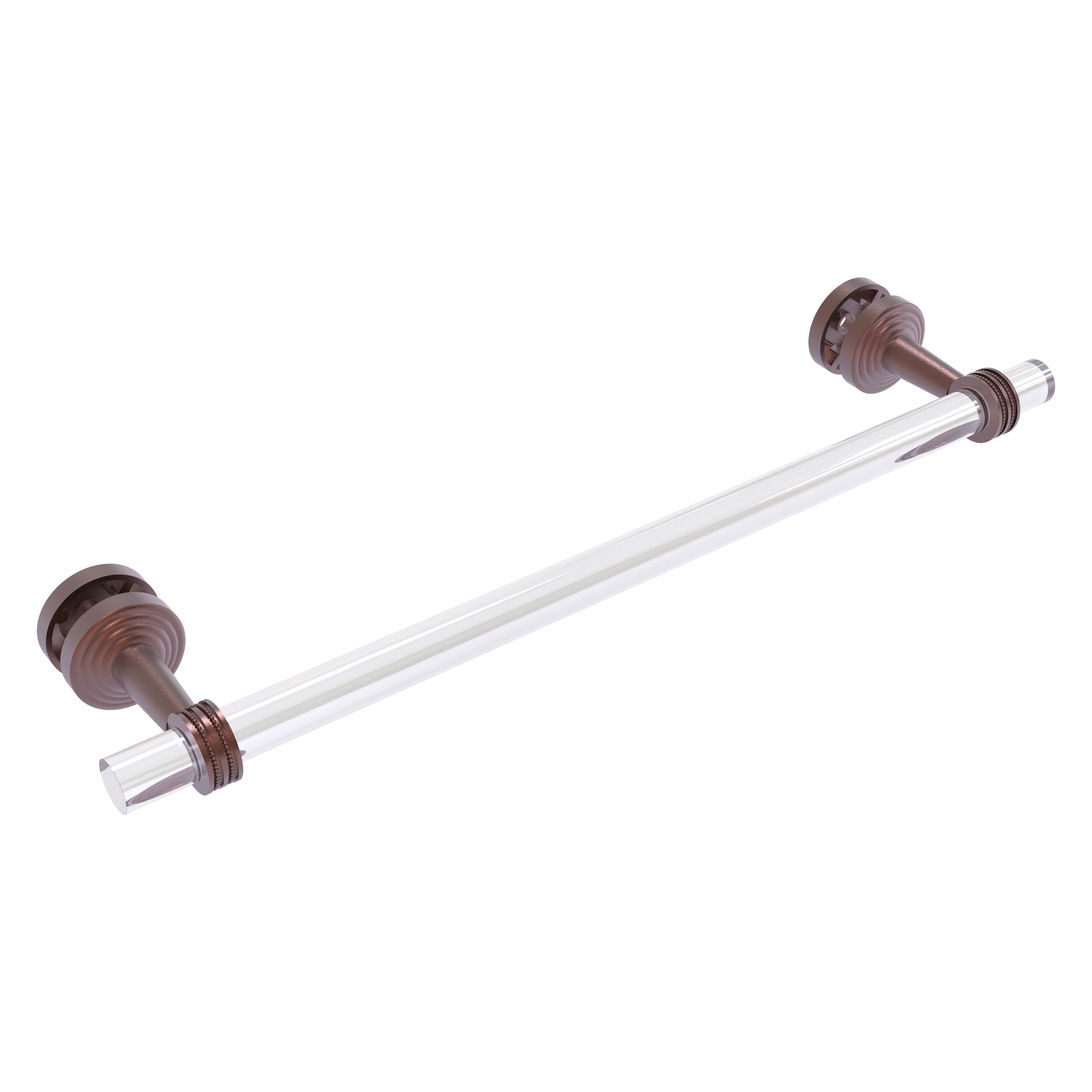 Allied Brass PB-41D-SM-18-CA Pacific Beach 22-in Antique Copper Wall mount Single Towel Bar