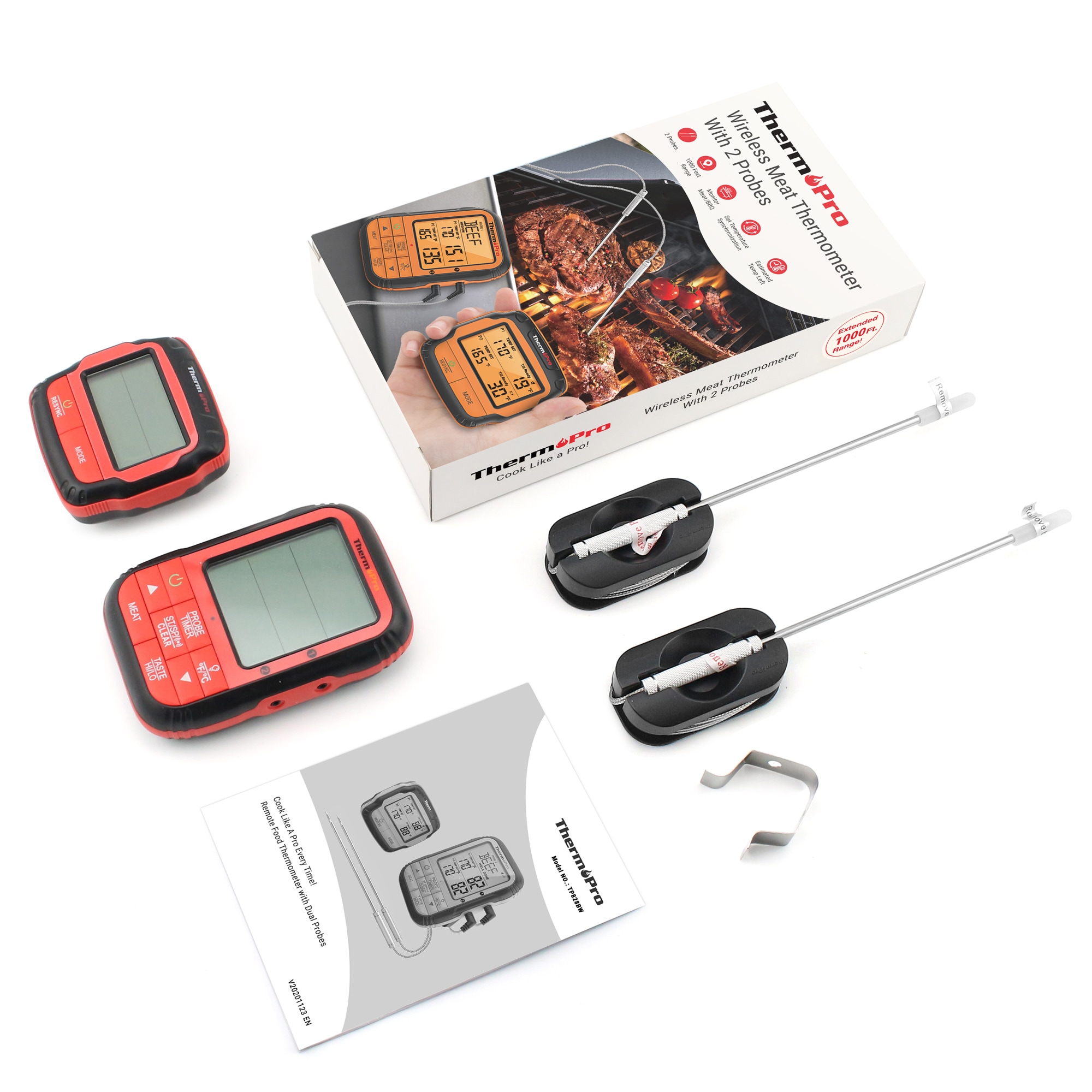 ThermoPro TP828W Digital Leave-in Meat Thermometer in the Meat Thermometers  department at