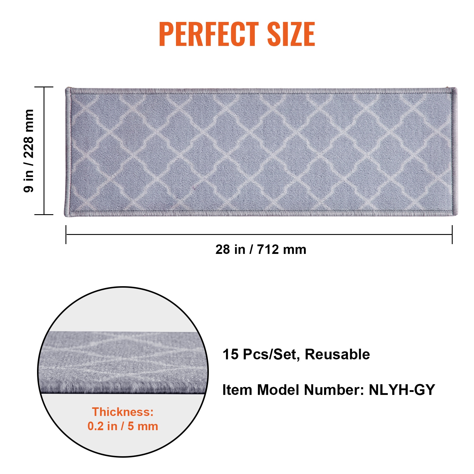 VEVOR LTFHDSSTPE289DKW5V0 Carpet-Tile - View #7