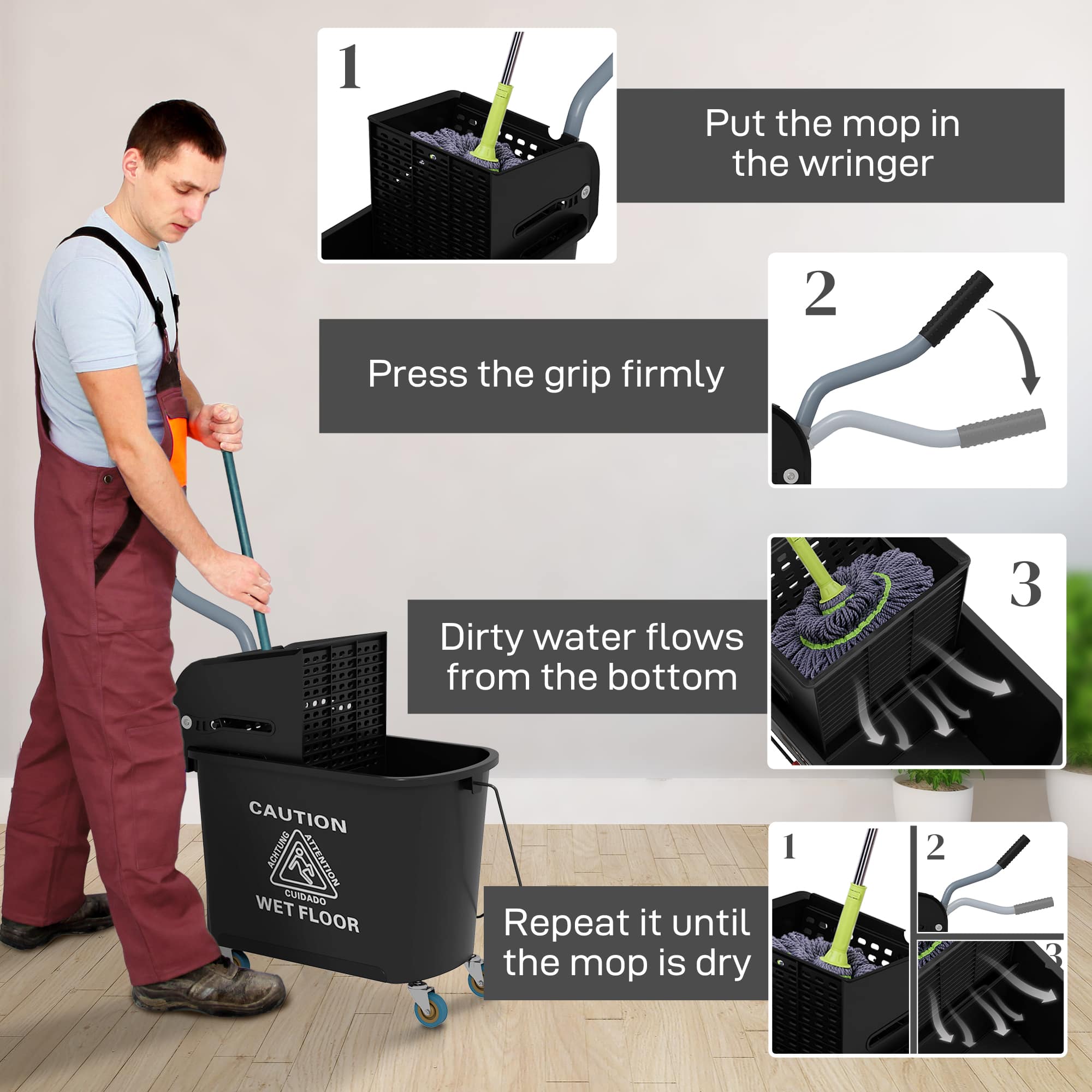 CIPACHO HCAS2510180025 Mop-Wringer-Buckets - View #5