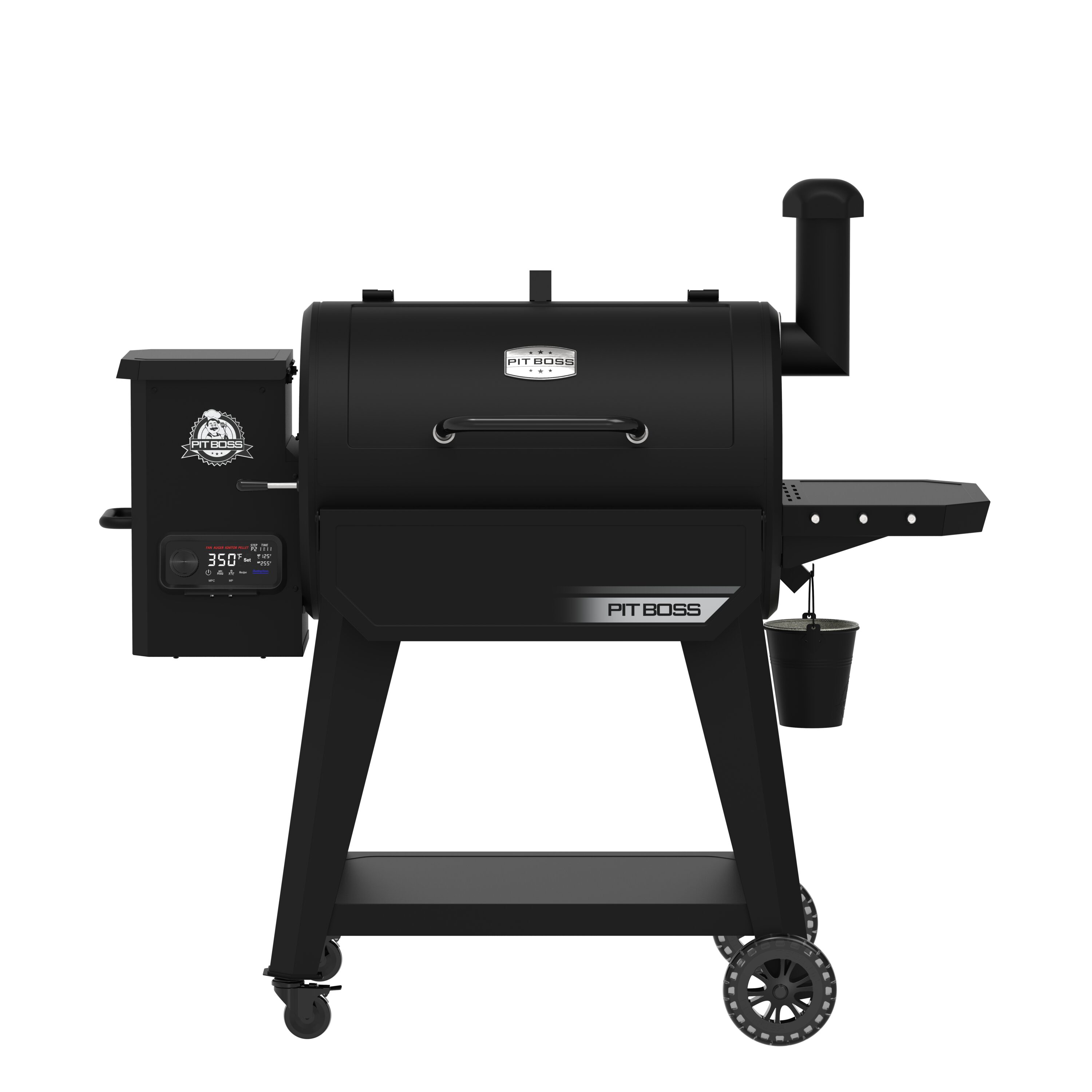 Pit Boss Wood Pellet 850 DX 840-Sq in Black Pellet Grill with Smart Compatibility