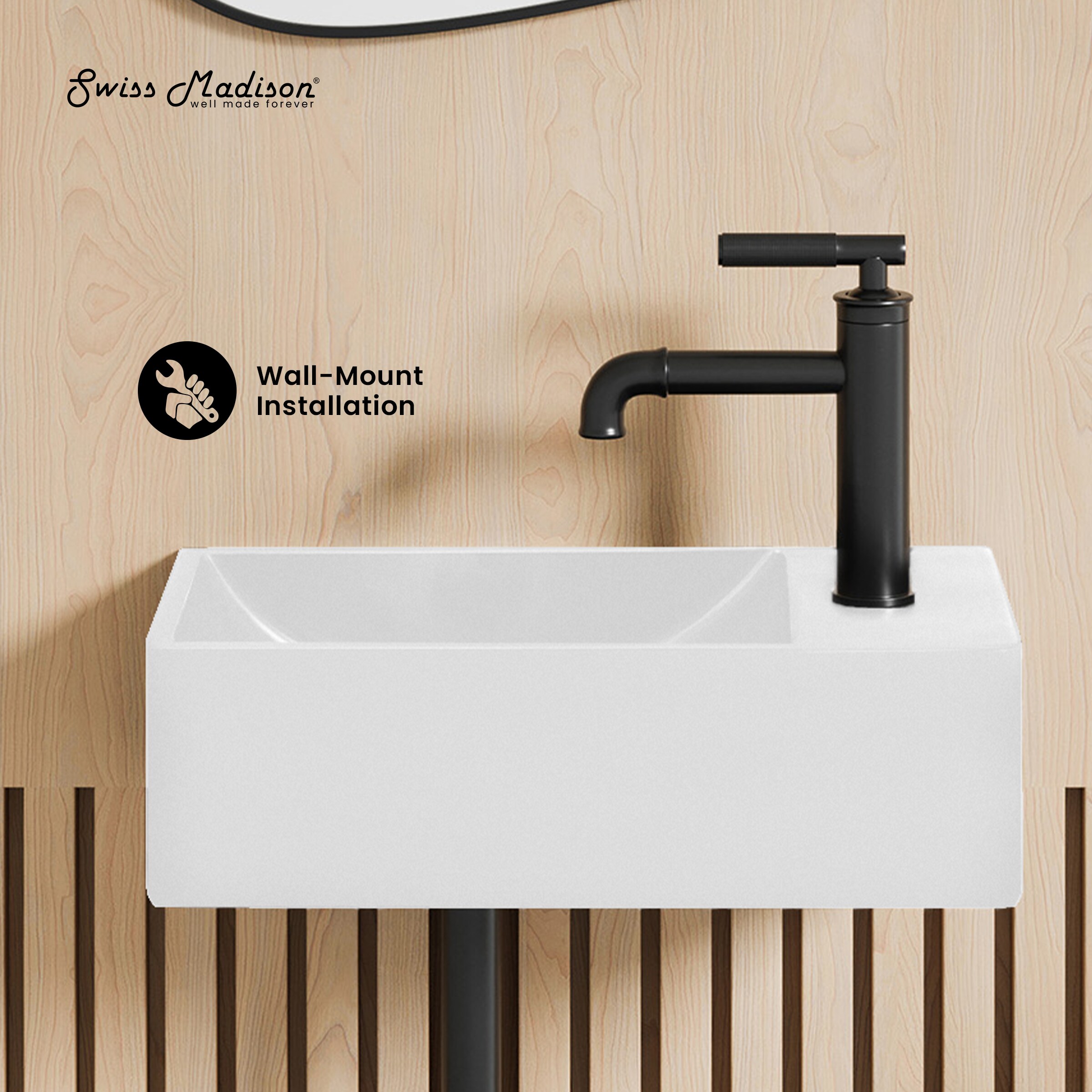 Swiss Madison SM-25-WSTHU01MW Bath-Sink - View #3