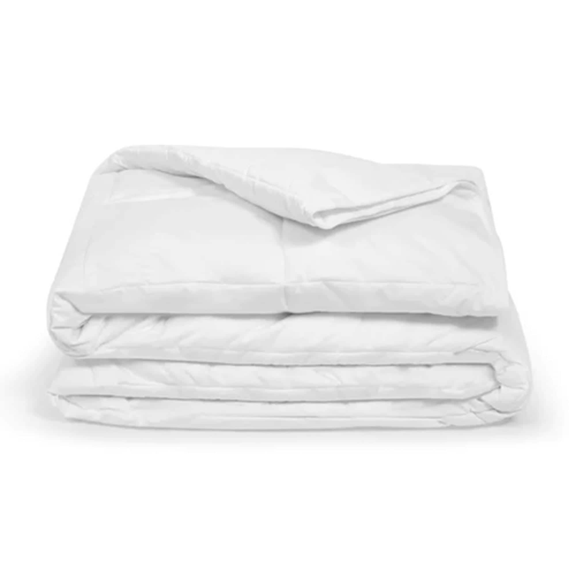 Sleepgram 326897 Twin Sized Pre Shrunk All Season Embroidered Microfiber Cotton Comforter with Baffle Box Stitching and Duvet Loops White