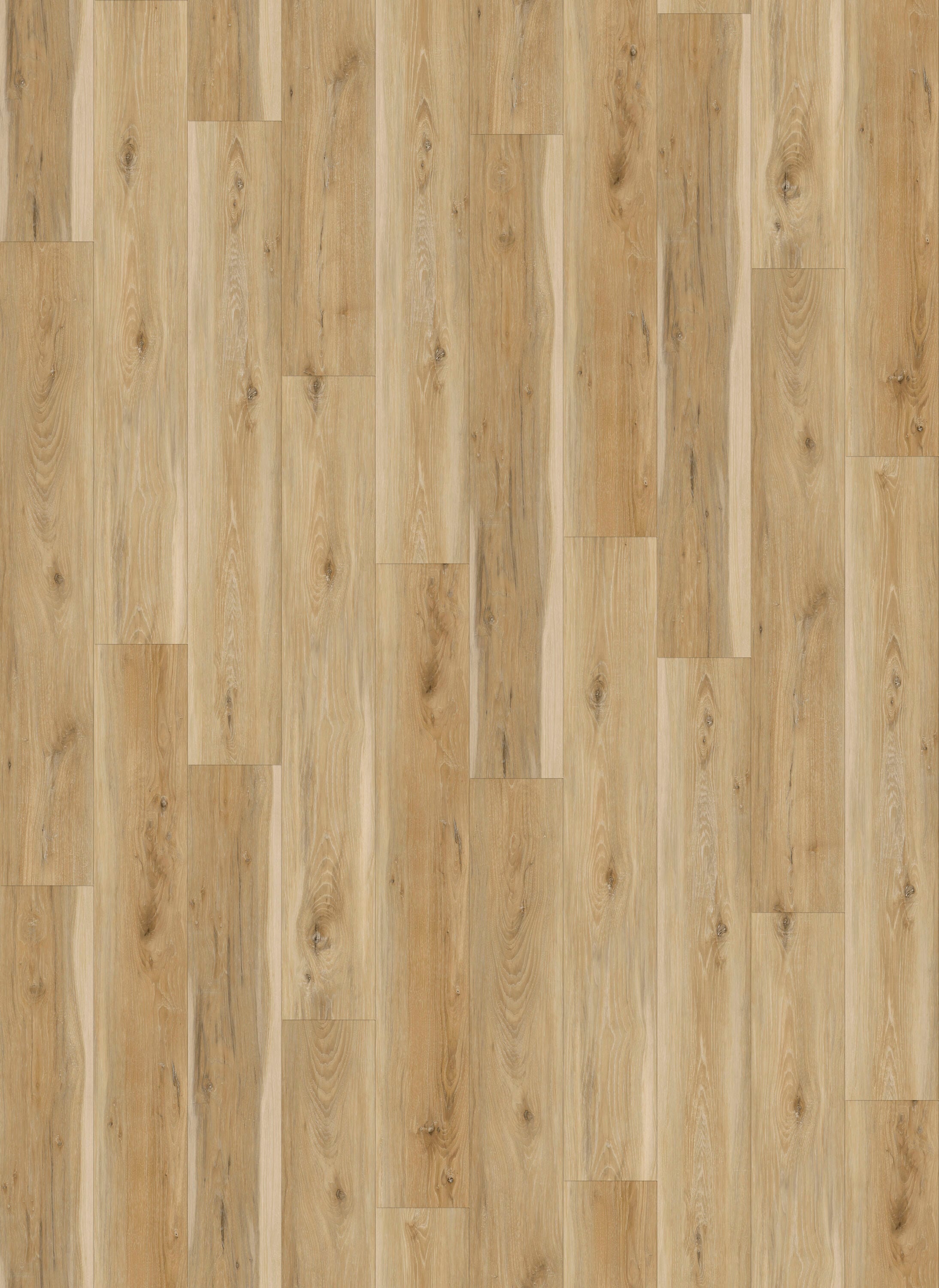 Style Selections 813SLK05C Natural Hickory Brown Wood look 20-mil x 7-in W x 48-in L Waterproof and Water Resistant Interlocking Luxury Vinyl Plank Flooring ( 18.62-sq ft Carton )