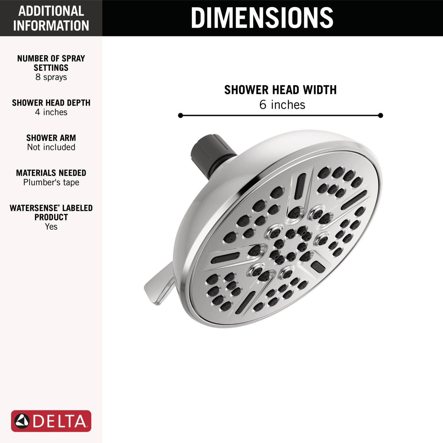 Delta 75898C Fixed-Showerhead - View #3