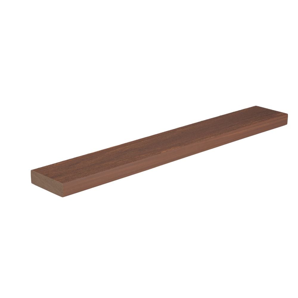 Vintage Narrow Width 1-in x 4-in x 16-ft Mahogany Square PVC Deck Board in Brown | - TimberTech ADB13516MH