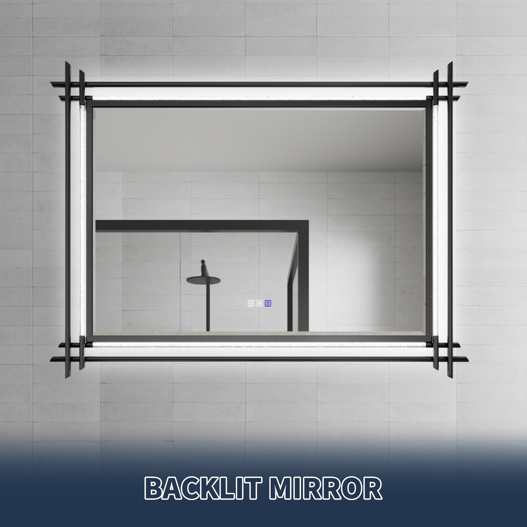 Bayfeve BFXB-13B4836-MIR Framed-Bath-Mirrors - View #12