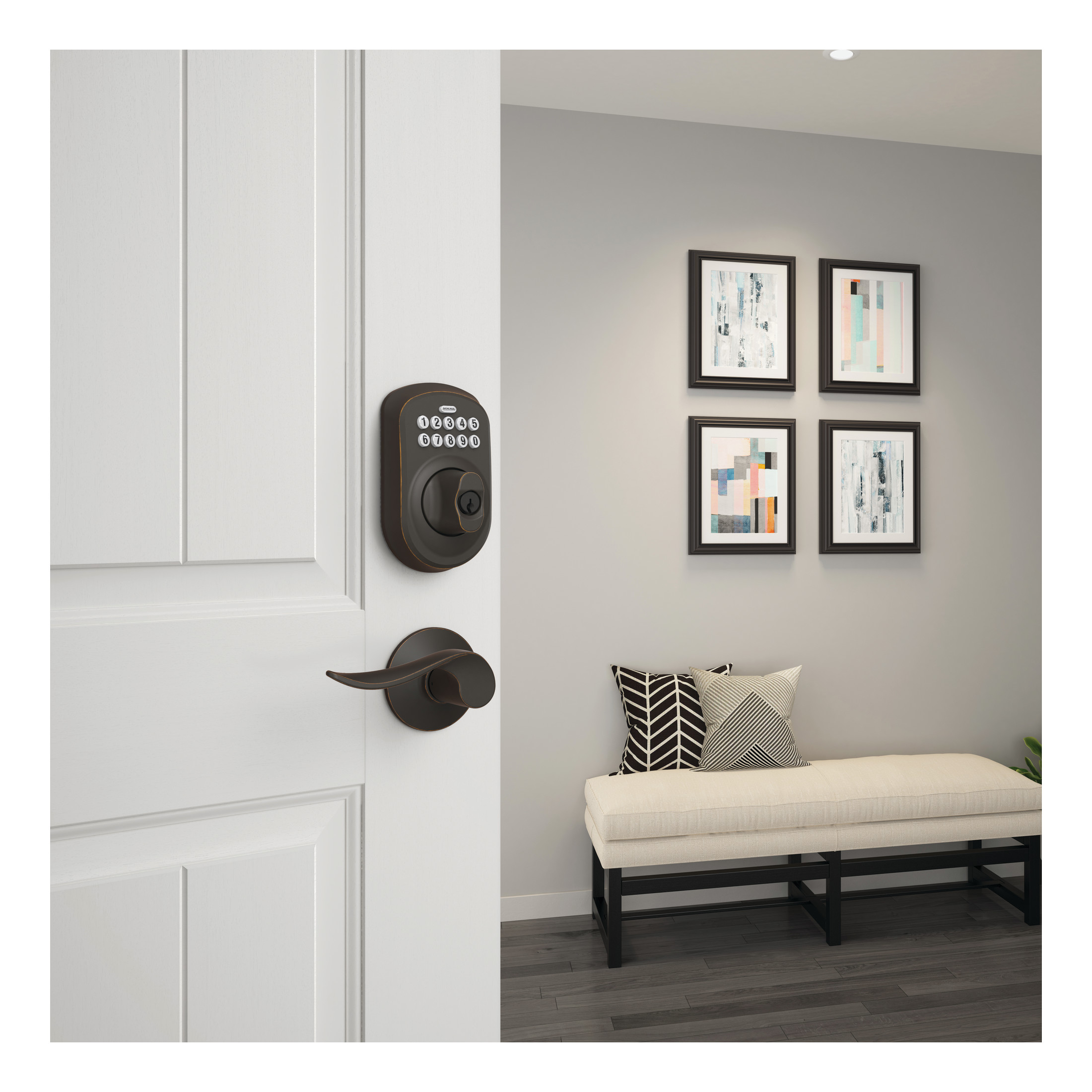 Schlage BE365 PLY 716 Electronic-Door-Locks - View #2