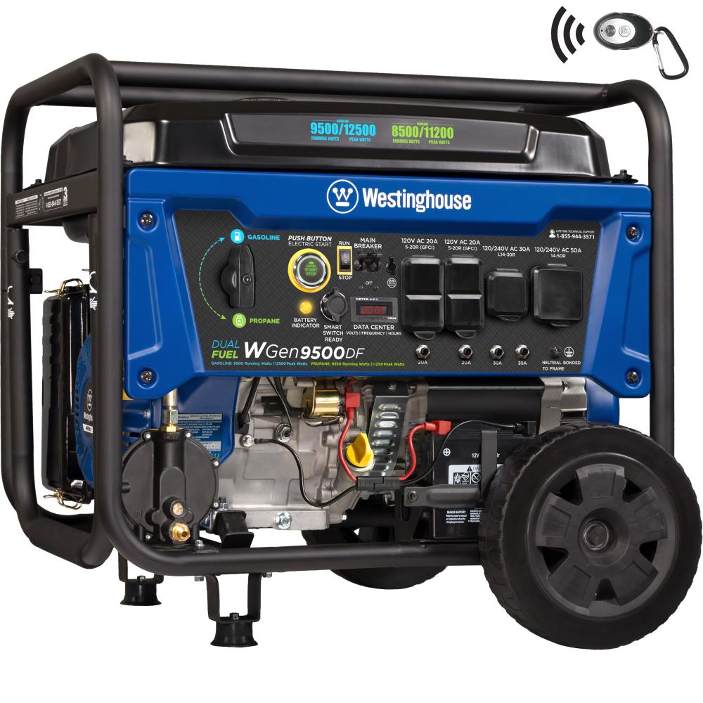 Westinghouse WGEN9500DF WGen 9500-Watt Single Fuel (Gasoline) Portable Generator