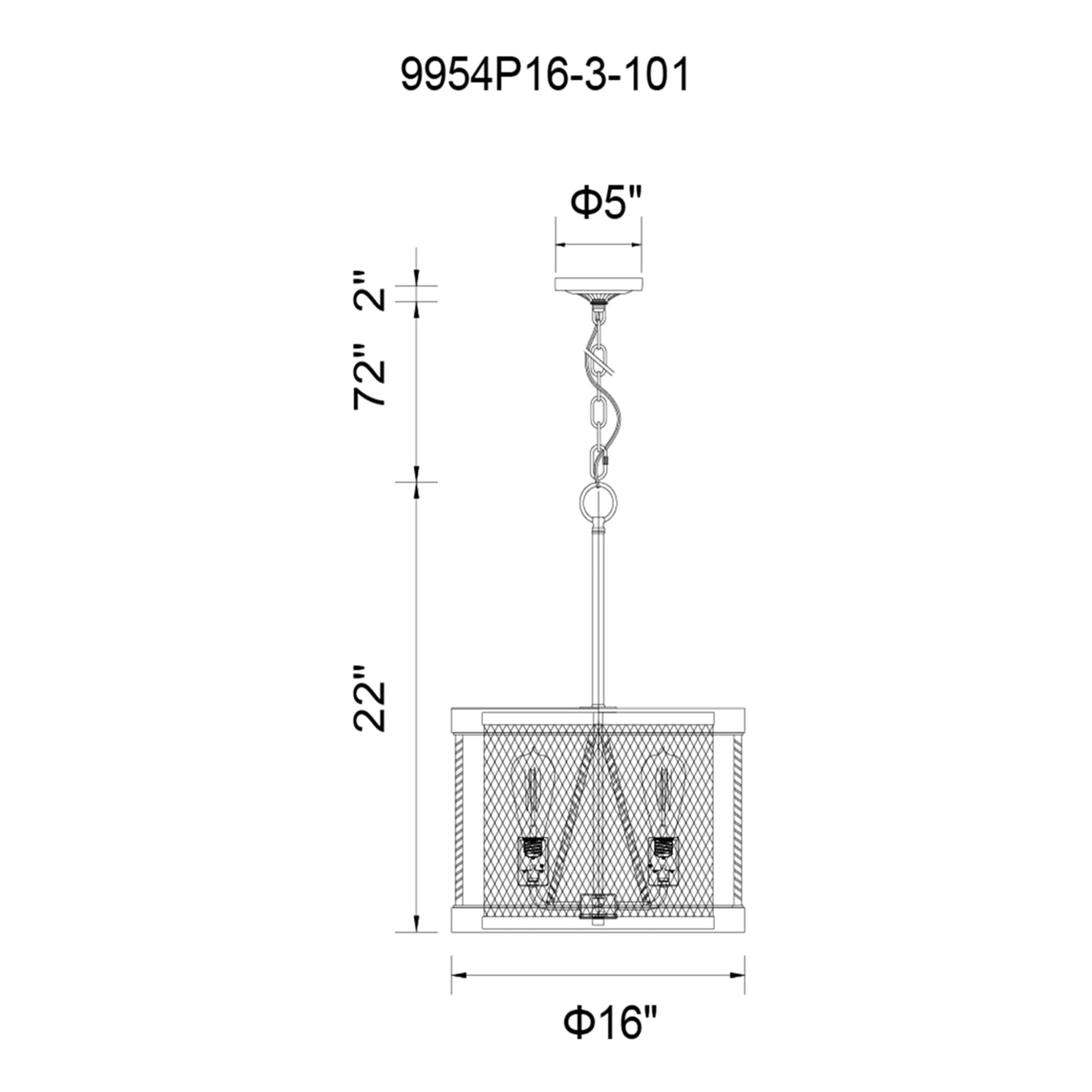 CWI Lighting 9954P16-3-101 b090015 - View #6