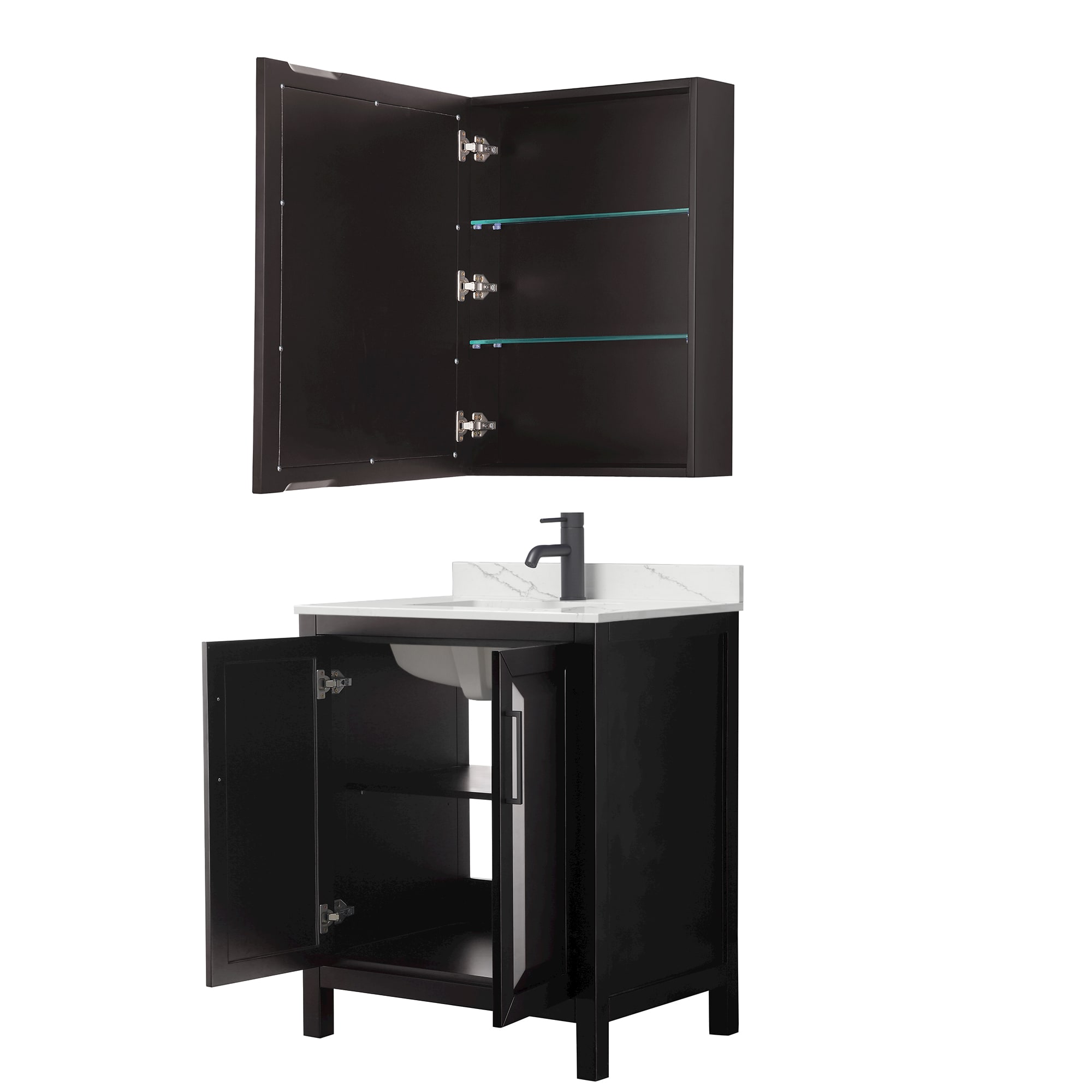 Wyndham Collection WCV252530SEBGTUNSMED Bath-Vanity-Combo - View #2