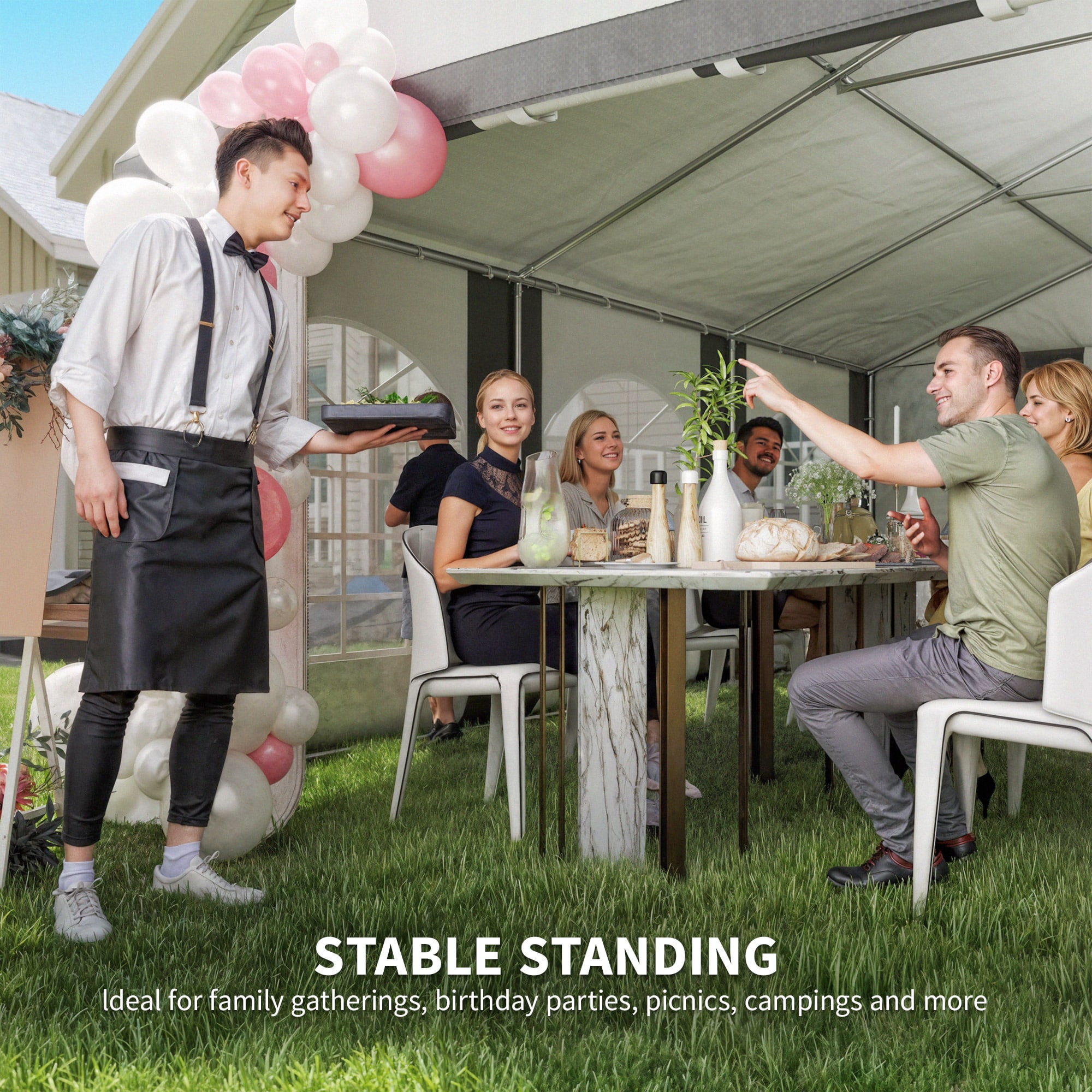 Outsunny 84C-019V00GY Carport-Covers - View #7