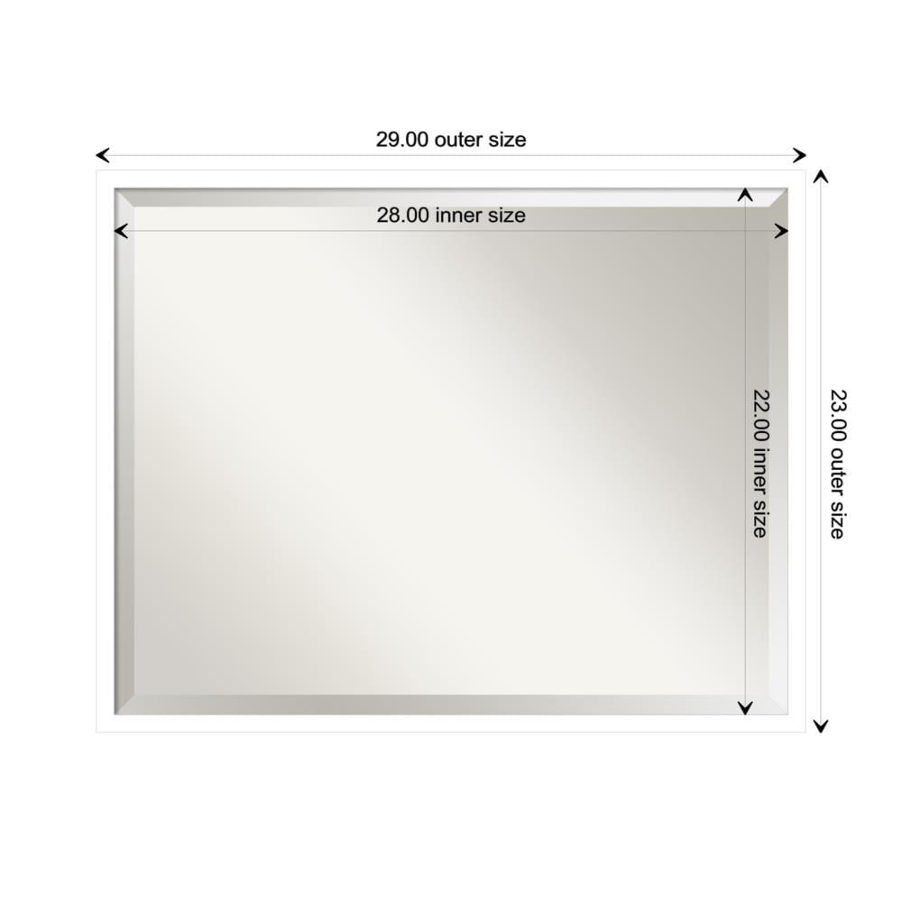 Amanti Art Svelte White Frame Collection 29-in W x 22-in H Svelte White ...