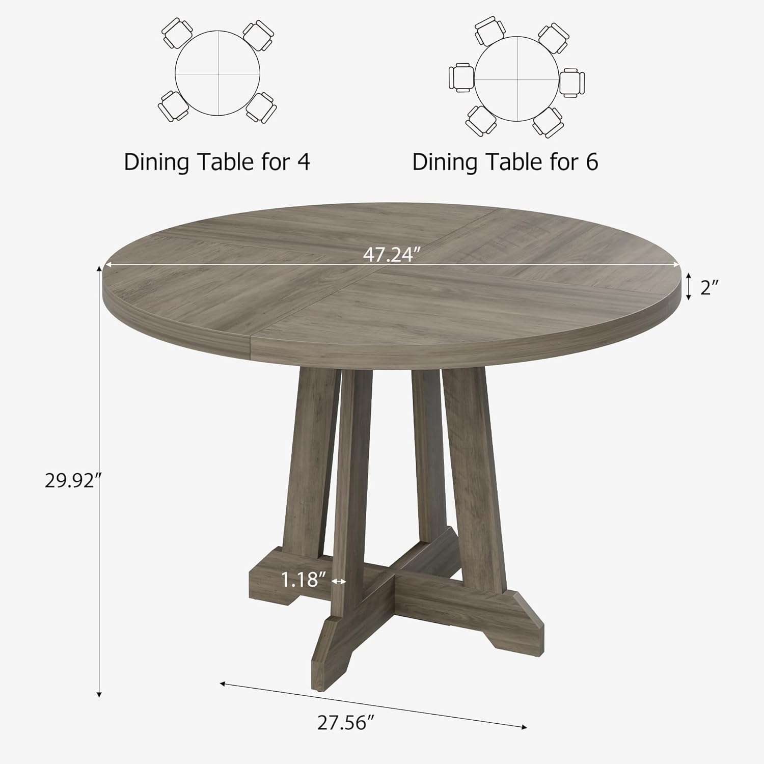 Qeetex DHZ-PHO-16APT935 Dining-Tables - View #3