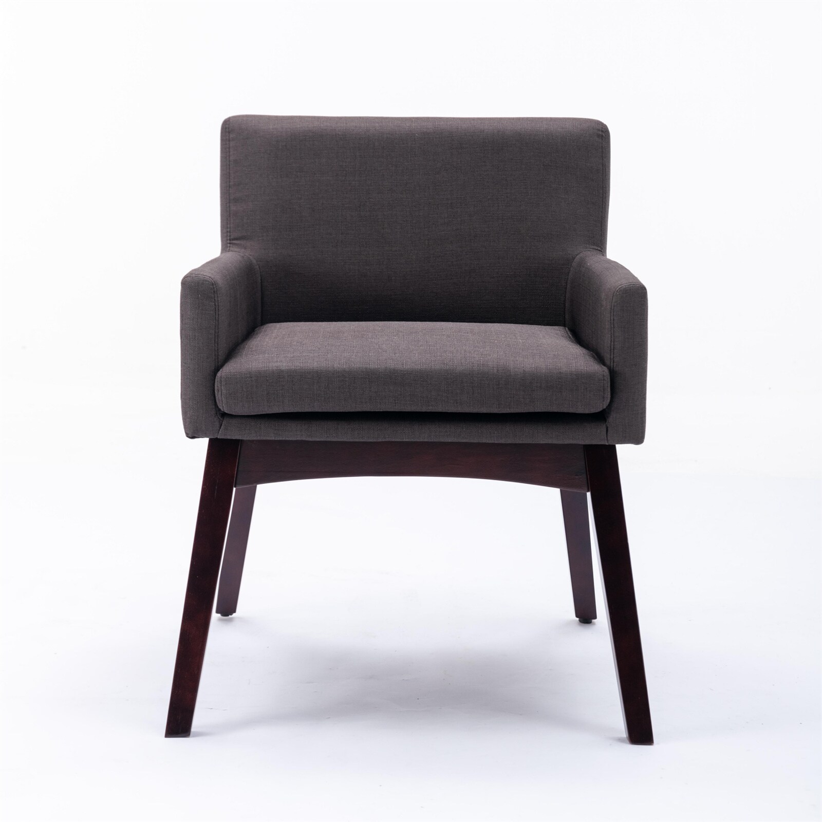 BESTCOSTY W2125LJW6372-ZY Brown Bar height Bucket seat Upholstered Wood Bar Stool