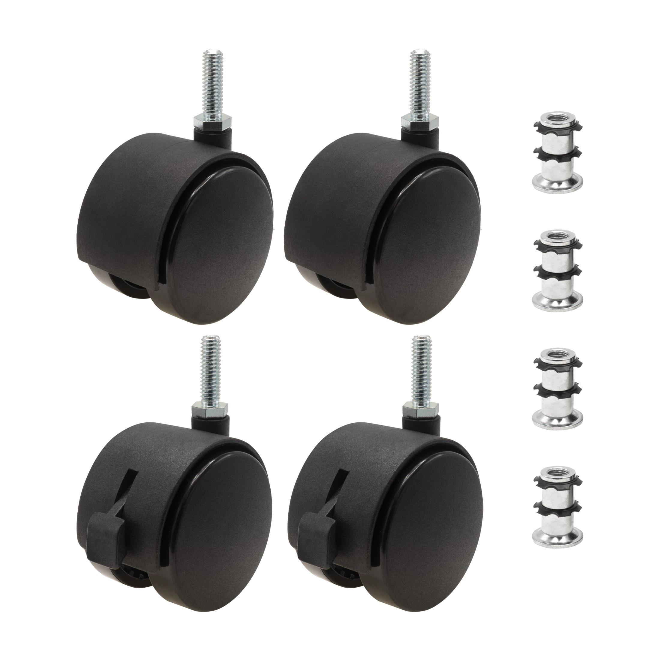 Outwater 3P1.14.00178 2-3/8-in Rubber Swivel Caster