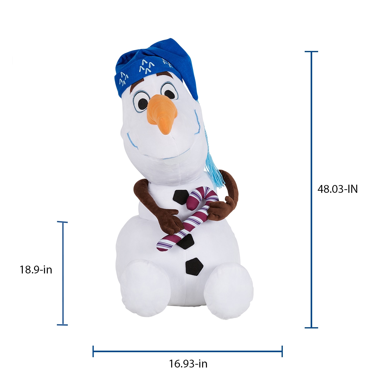 Disney 48-in Frozen Olaf Snowman Christmas Decor in the Christmas