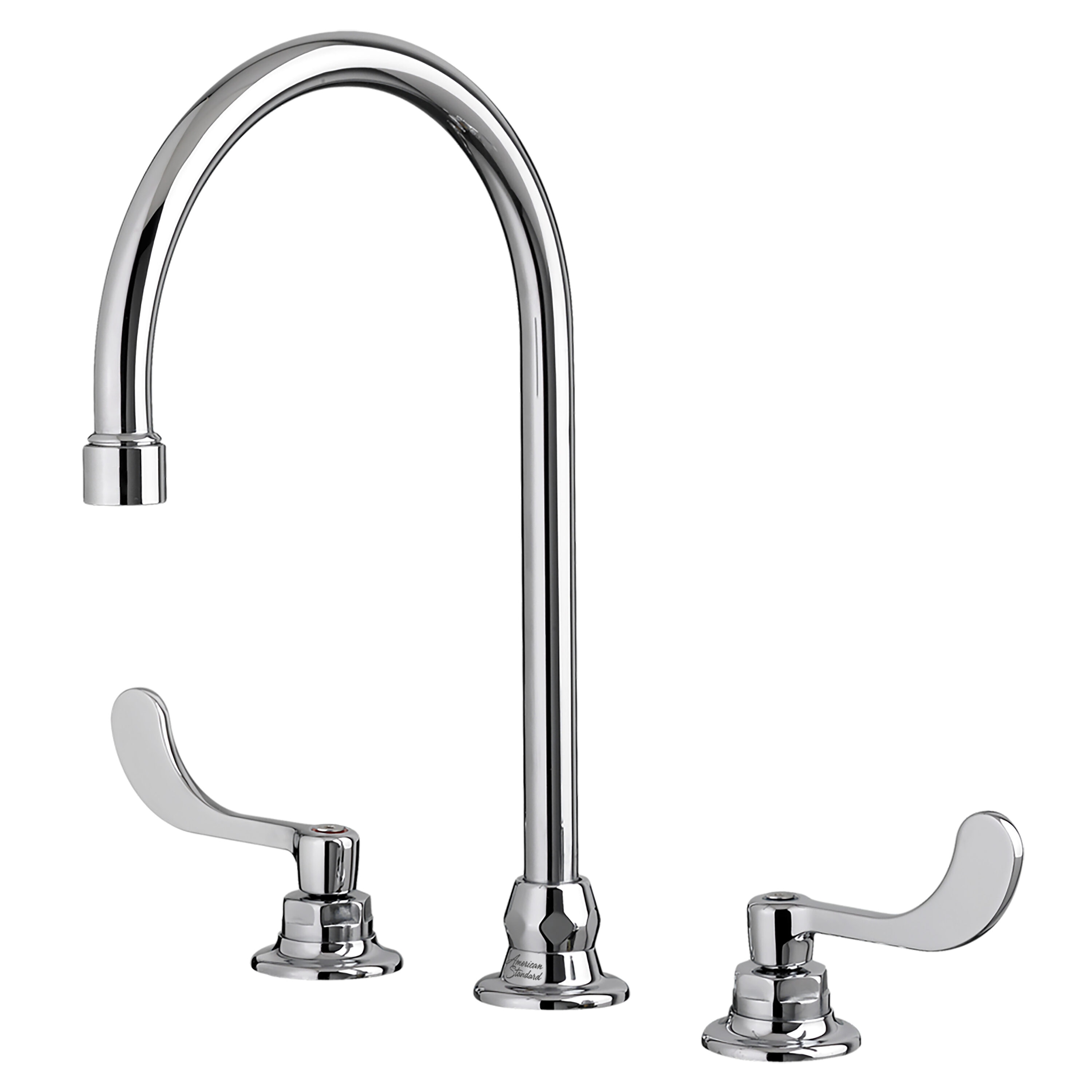 Monterrey Polished Chrome Double Handle Gooseneck Bathroom Faucet