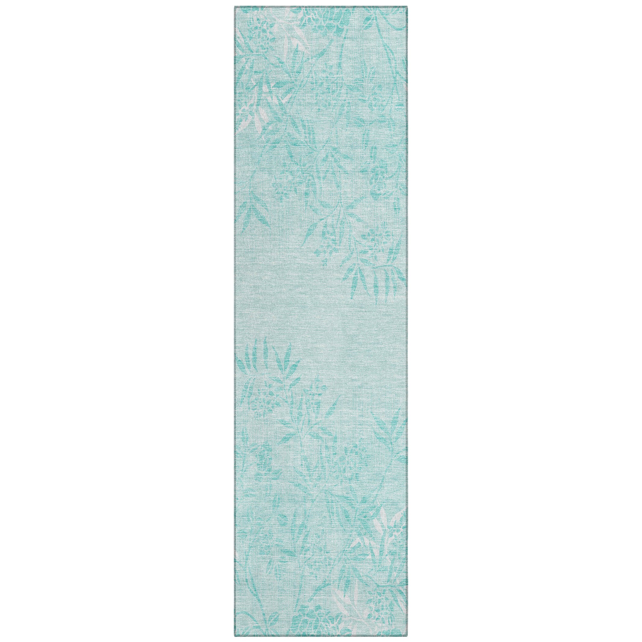 Addison Rugs ACN673TE2X8 Chantille ACN673TE 2 x 7 (ft) Polyester Teal Rectangular Indoor/Outdoor Geometric Machine washable Runner rug