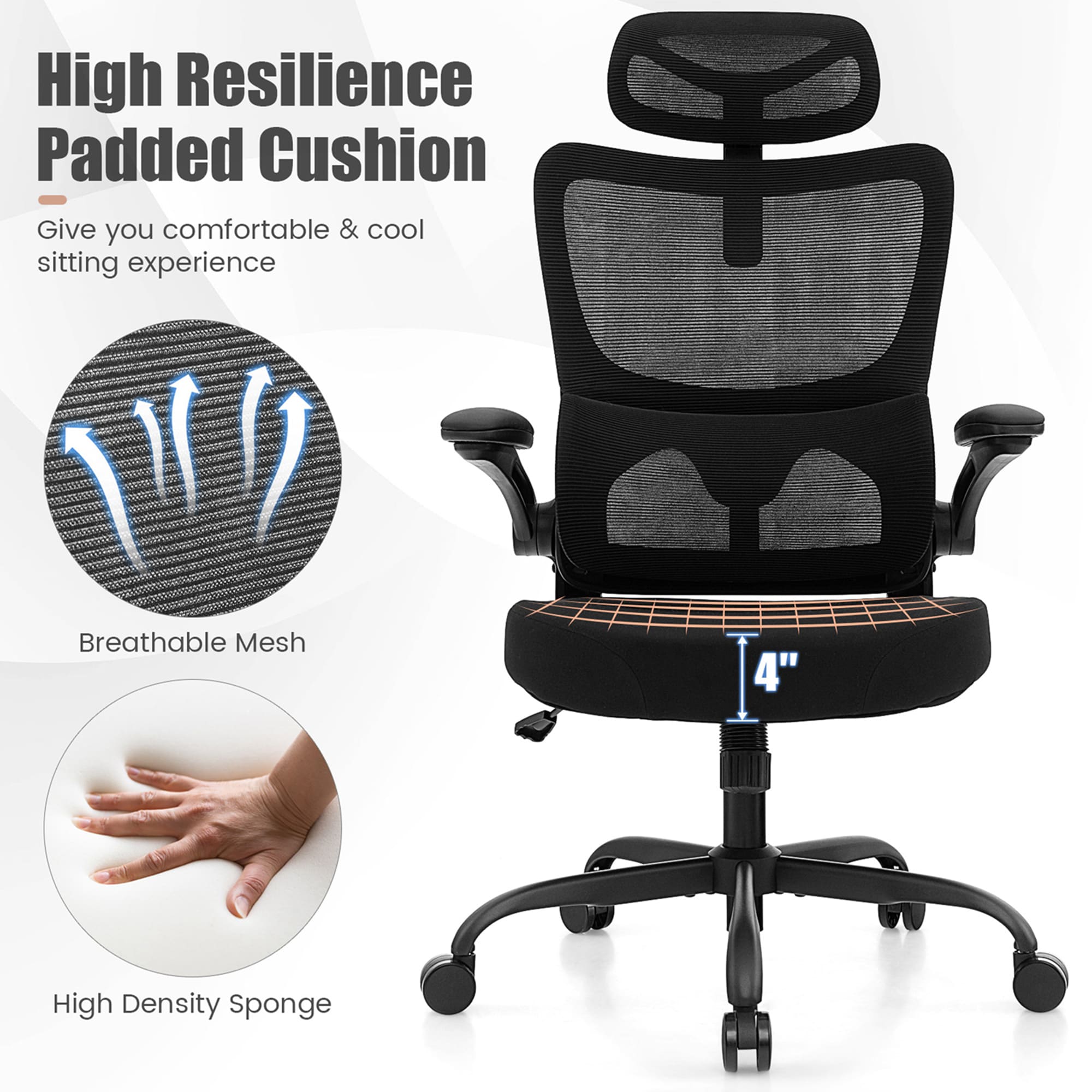 Costway HCST01502 Office-Chairs - View #4
