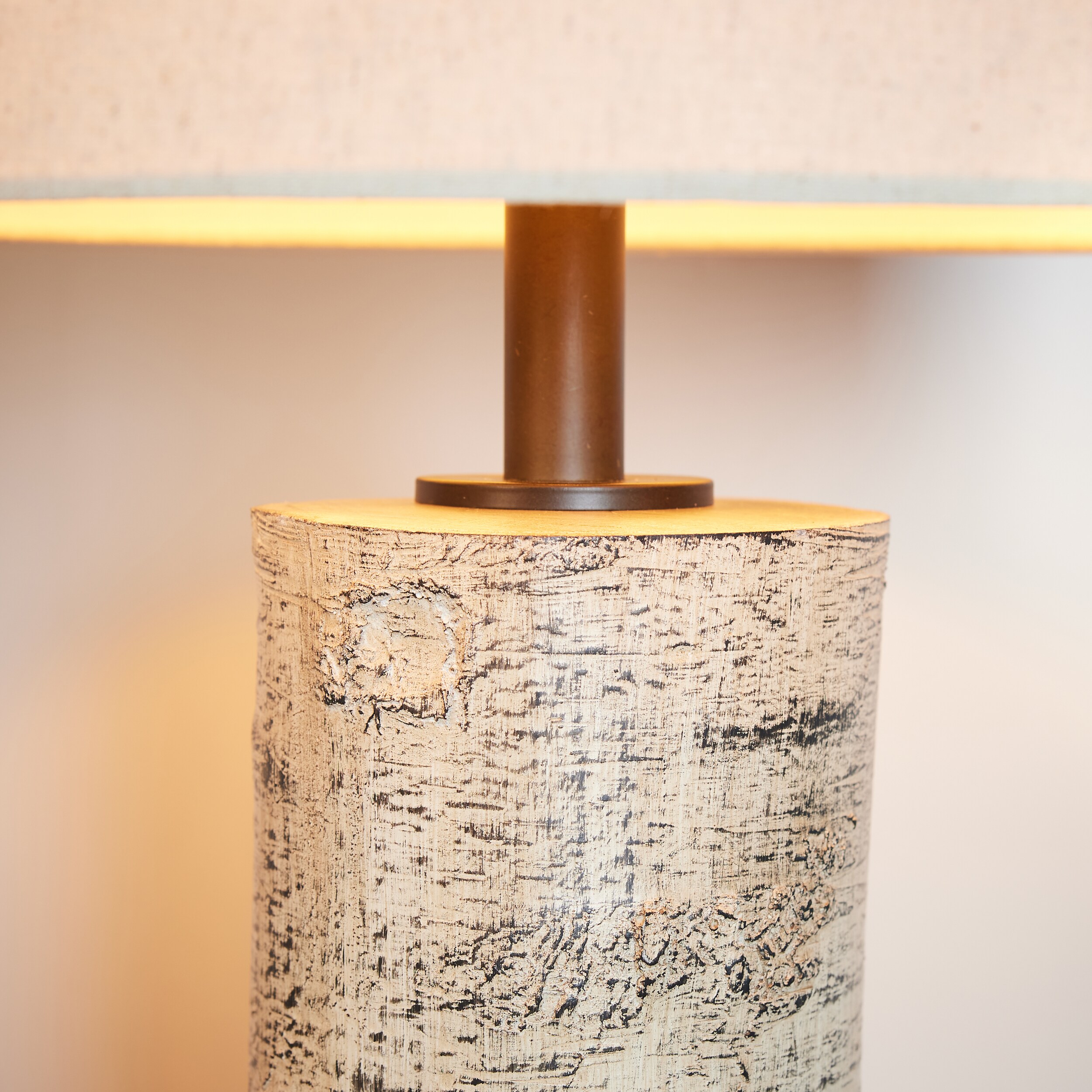 Etched orders birches table lamp