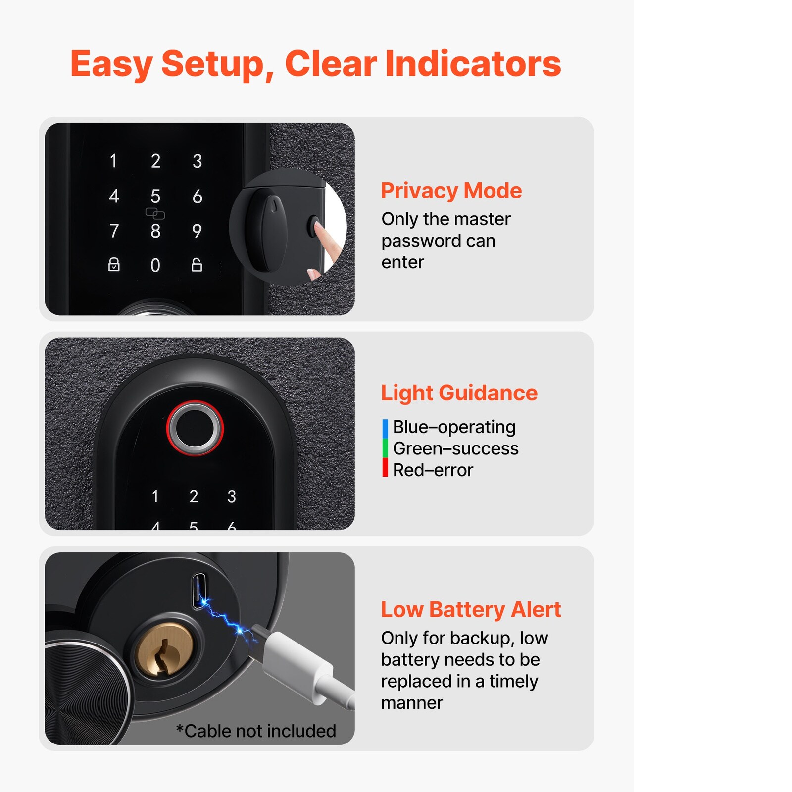 Mecale YAS-2WVZHO Electronic-Door-Locks - View #8