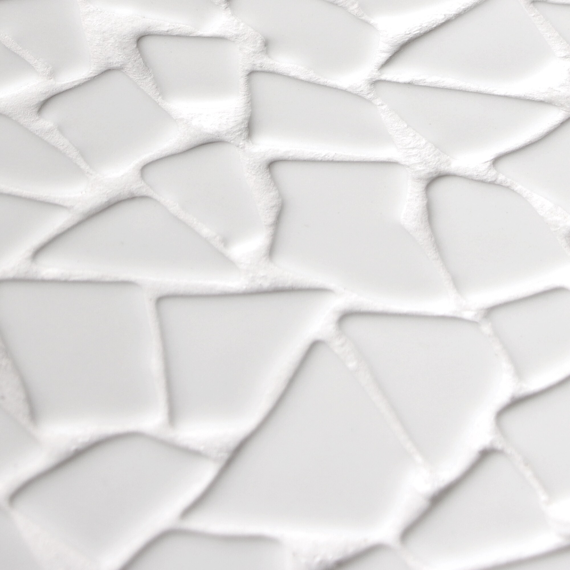 12" x 12" Black Matte Glass Pebble Mosaic Tile
