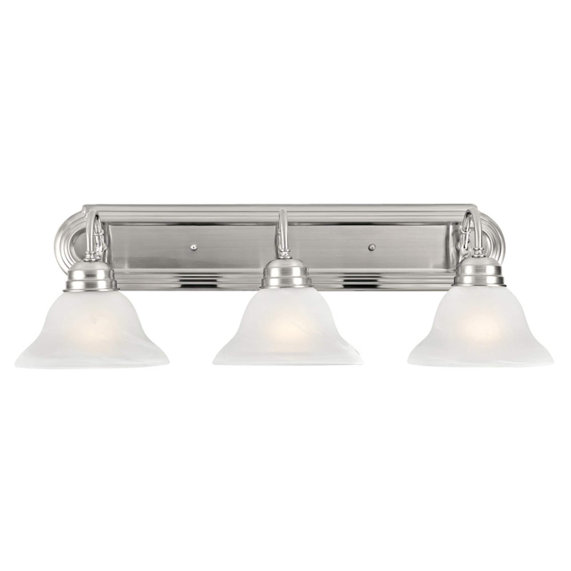 Design House Millbridge 26.5-in 3-Light Satin Nickel Traditional Vanity ...