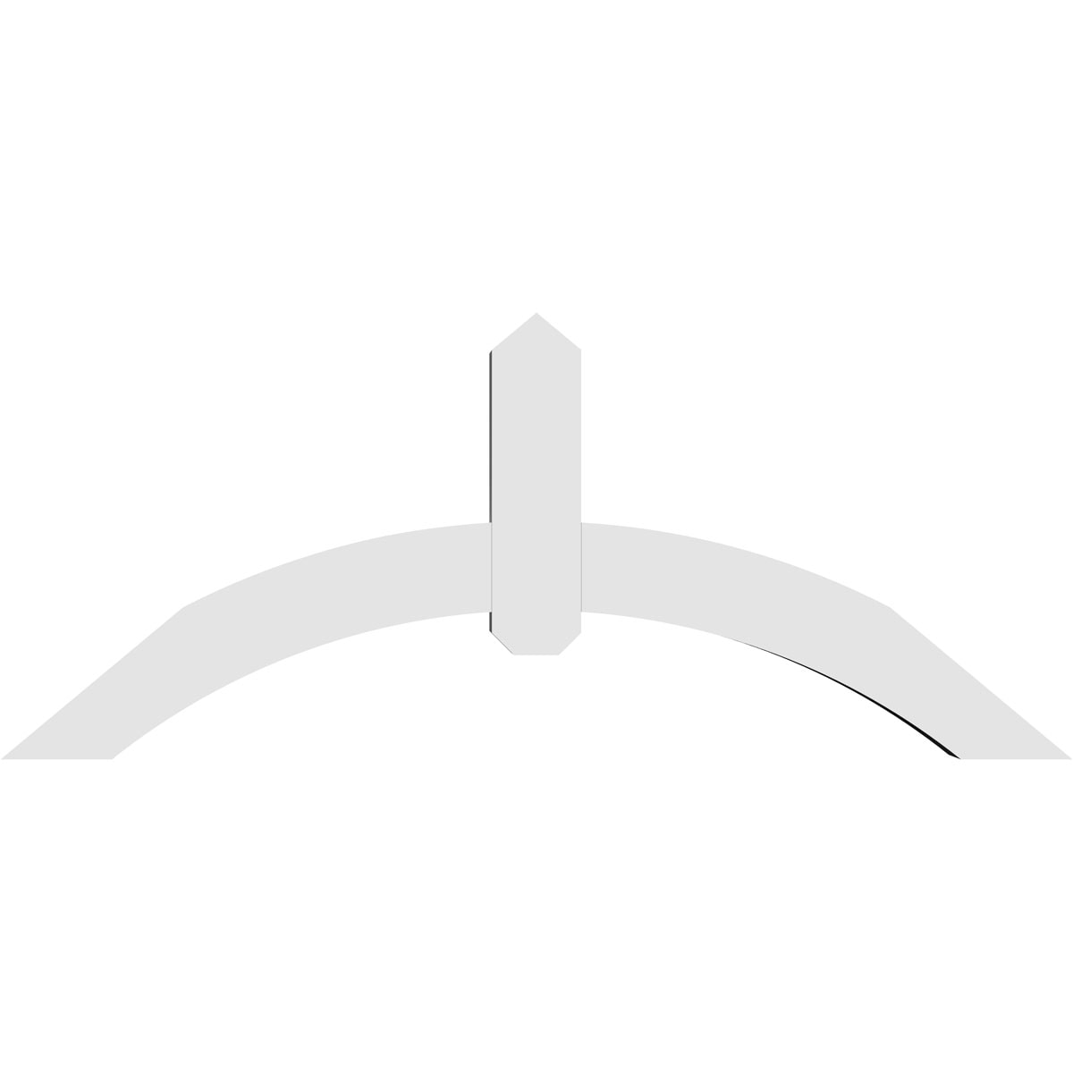 Ekena Millwork GBP048X20X0404ARC00 Exterior-Brackets-Braces - View #4