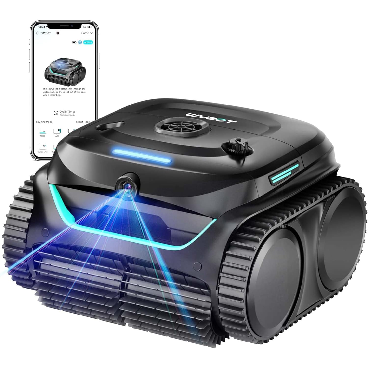 Wybot WYBOTC2V 12-in Robotic Pool Vacuum