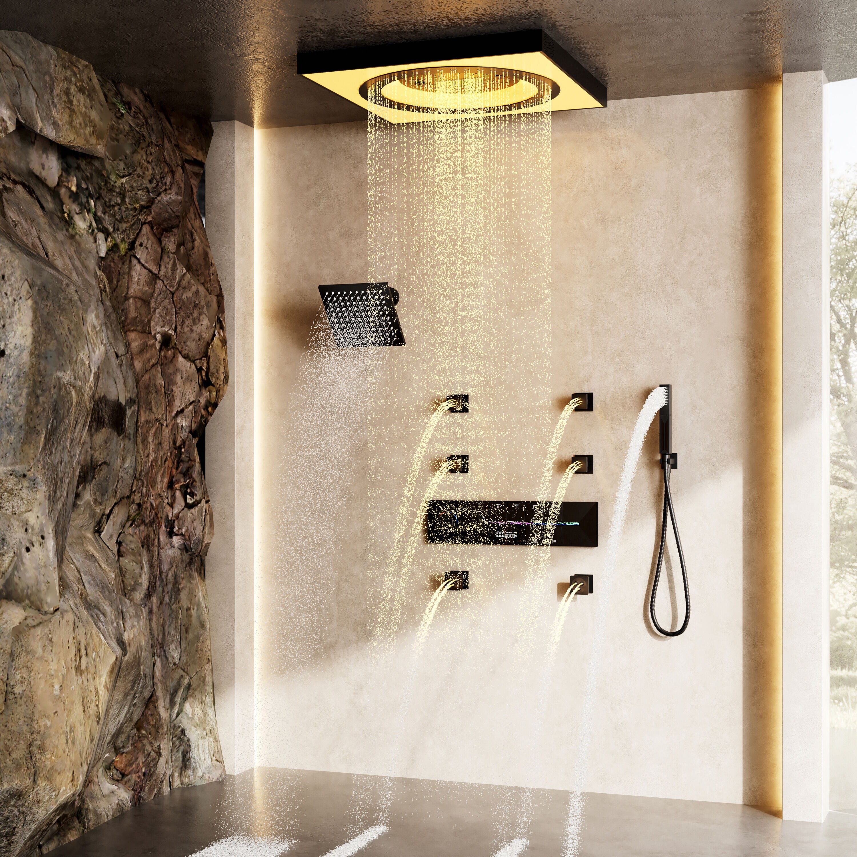 CASAINC CABR01023HHTLMB Showerhead-Bar-Panels - View #3