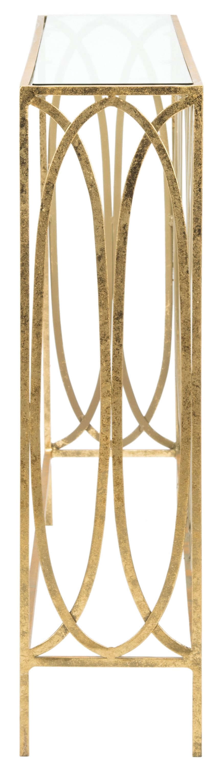 Safavieh Carina Modern Clear Console Table in the Console Tables ...