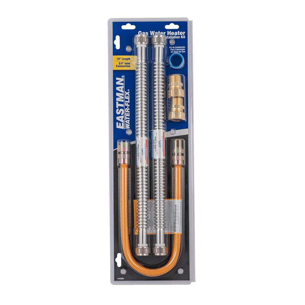 EASTMAN Stainless Steel Installation Kit Gas Water Heater
