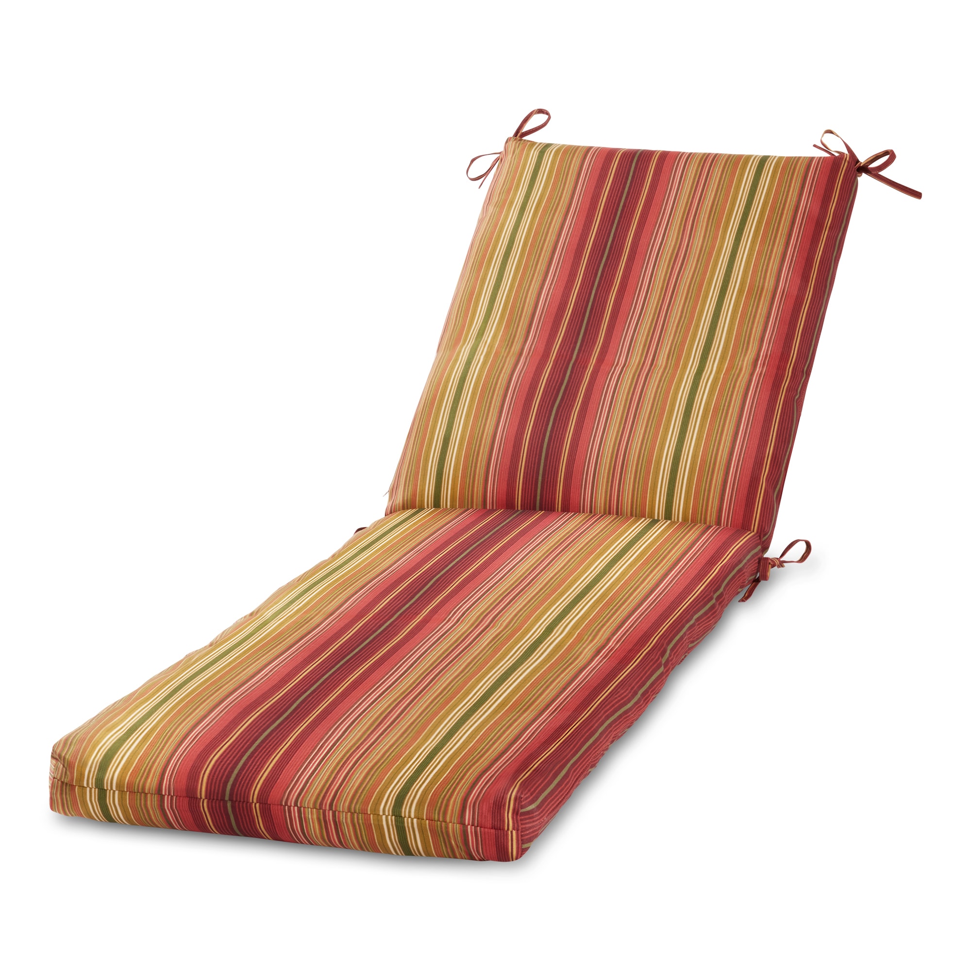 Greendale Home Fashions OC2802-KINNABARI Outdoor 44-in x 23-in Kinnabari Patio chaise lounge chair cushion