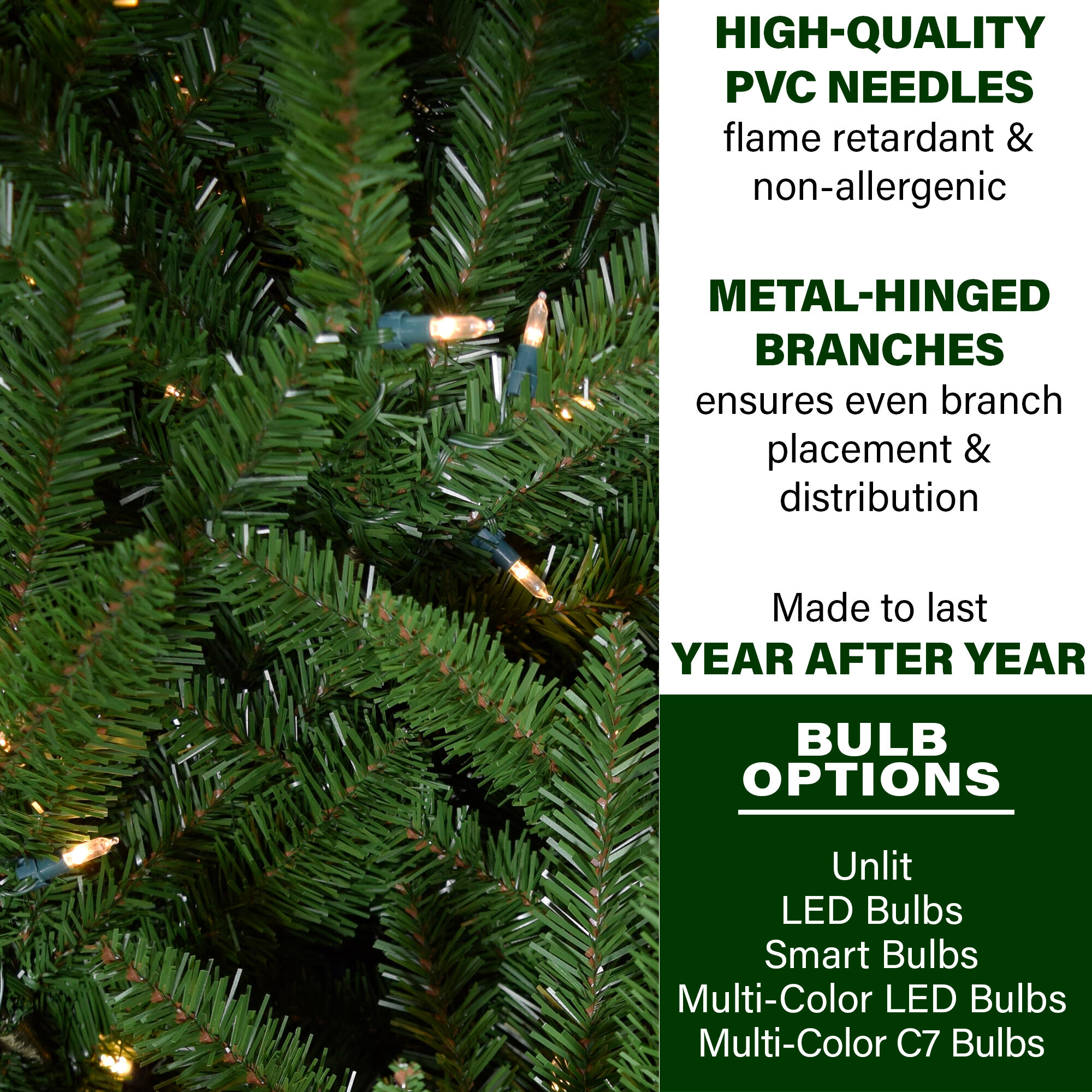 Fraser Hill Farm FFCV090-3GR Artificial-Christmas-Trees - View #4