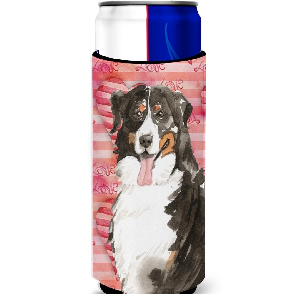 Caroline's Treasures CRLT218417 CK1778MUK Love a Bernese Mountain Dog Hugger for Slim Cans