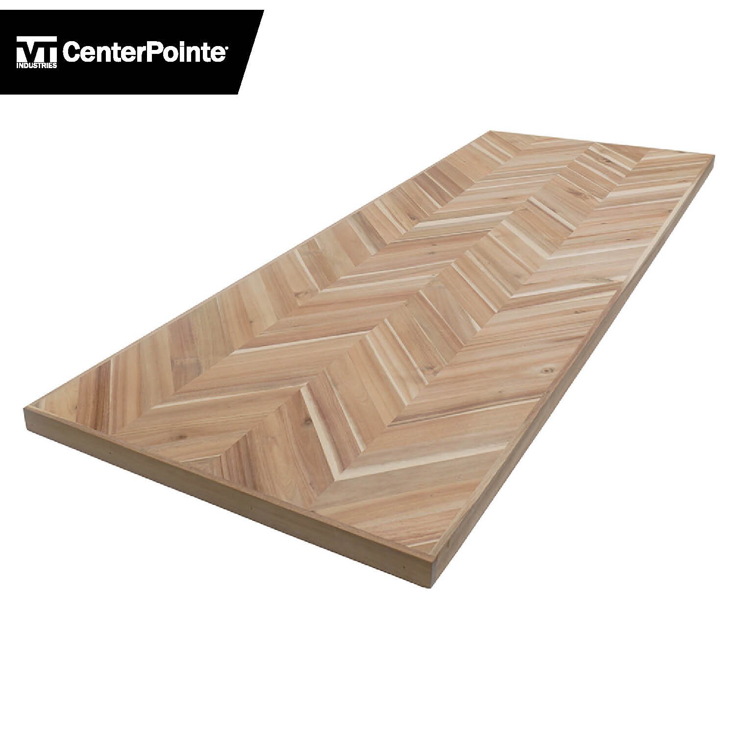 Centerpointe 8 Ft X 25 In X 15 In Unfinished Acacia Chevron Acacia Butcher Block Countertop In 