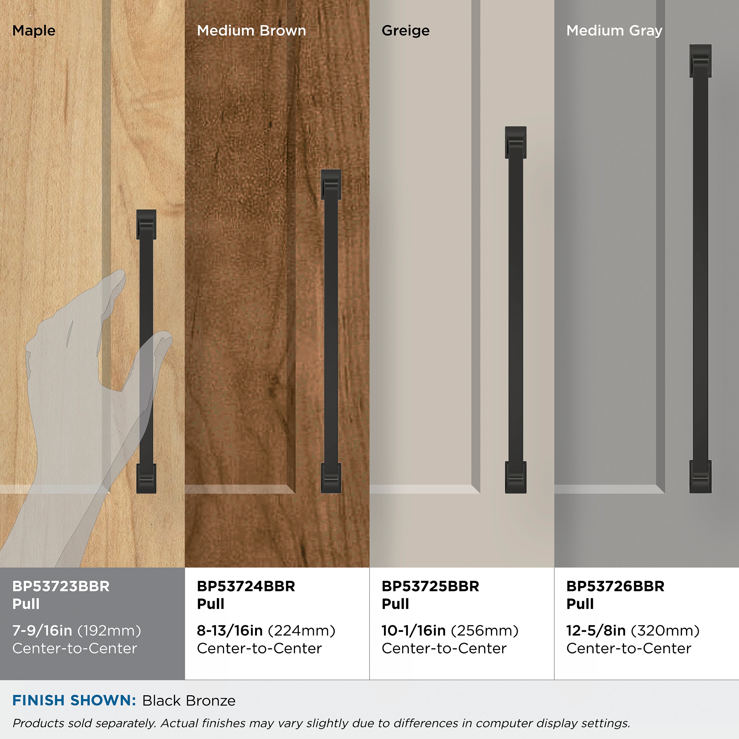 Amerock BP53723BBR Cabinet-Pulls - View #5