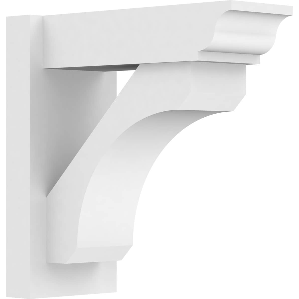 Ekena Millwork OUTP07X16X16LEC01 7-in W X 16-in D X 16-in H Legacy Architectural Grade PVC Outlooker with Traditional Ends