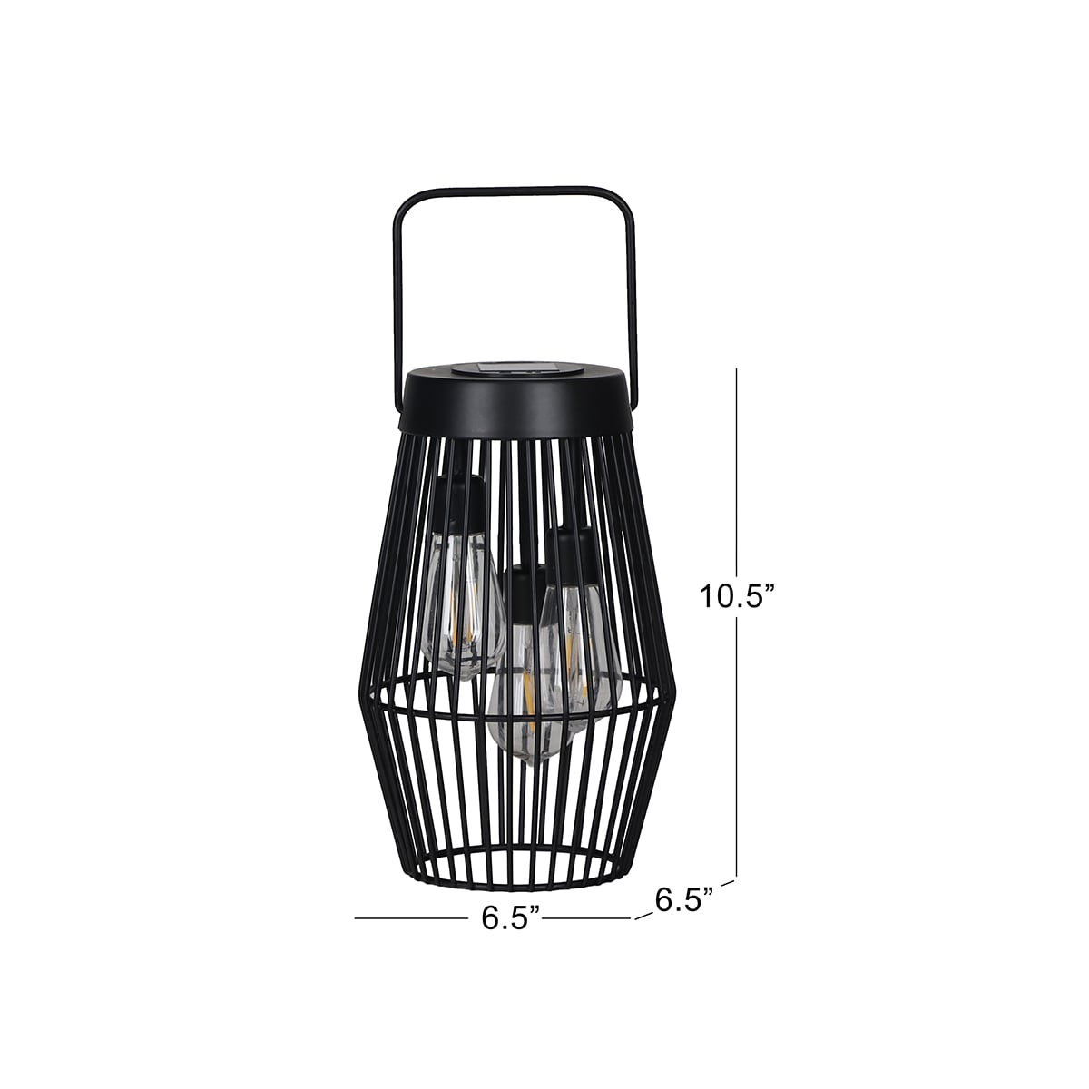 Black Rectangular Outdoor Lantern: Choose from in 27 or 19