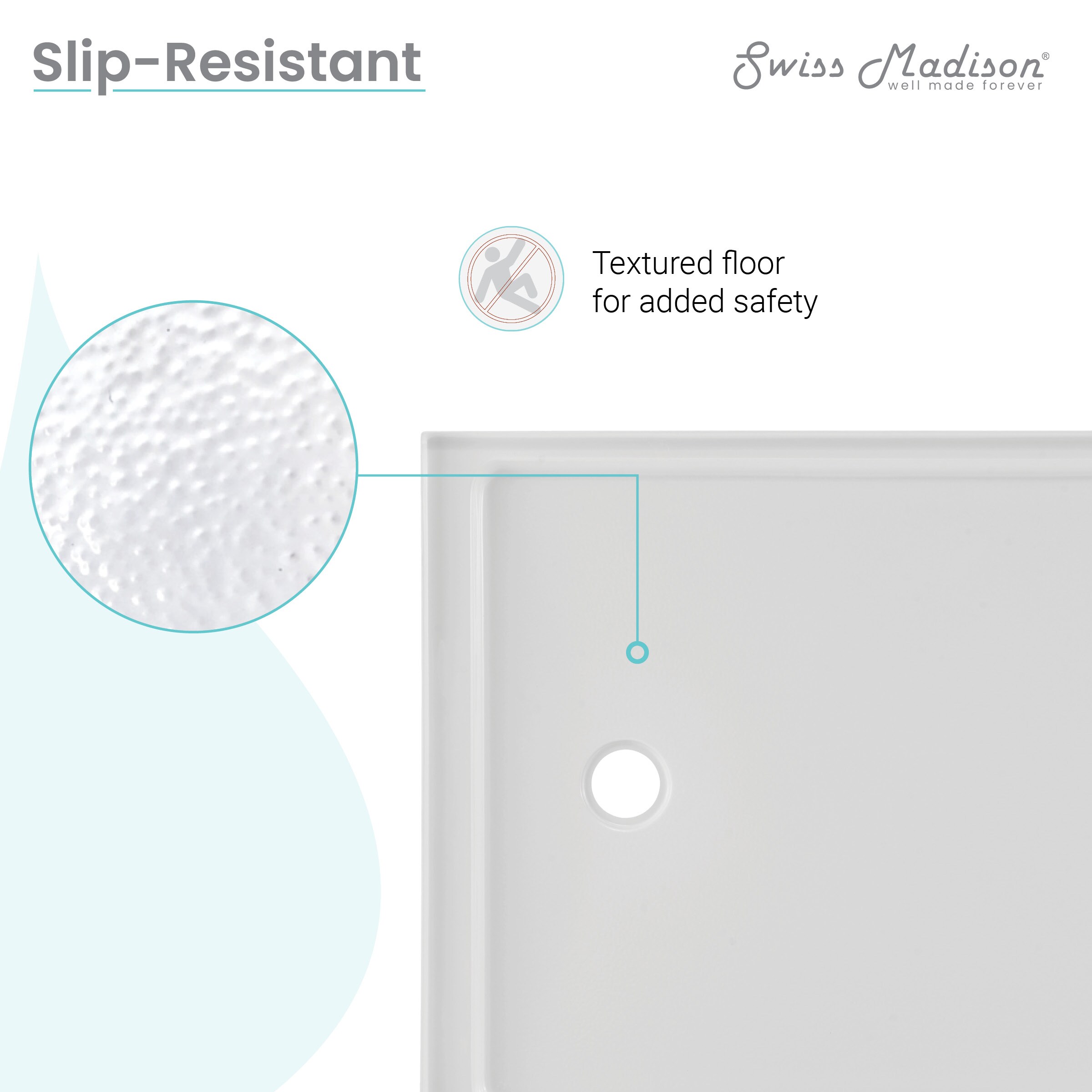 Swiss Madison SM-25-SBCHR03WH Shower-Floors - View #6