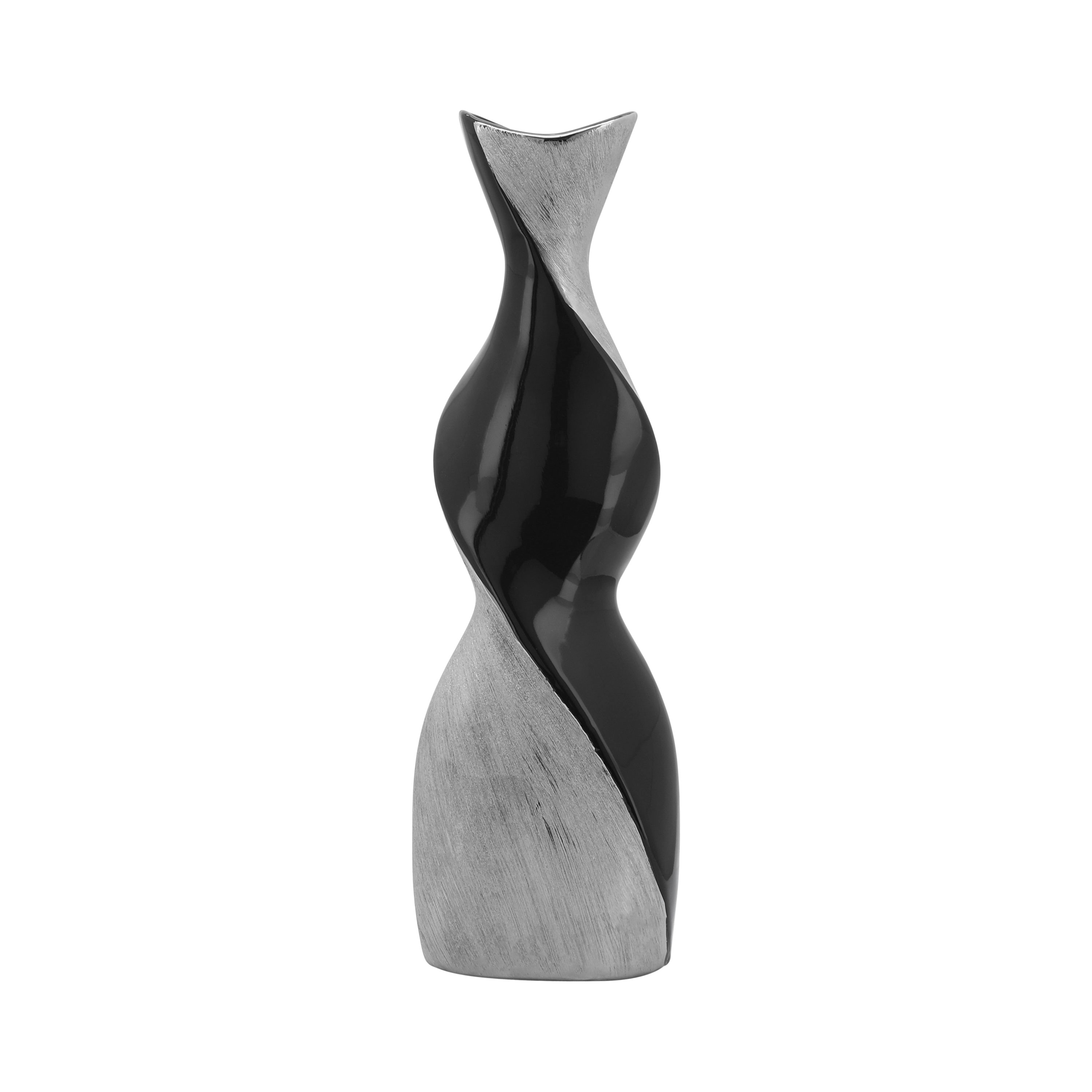 Sagebrook Home 14641-08 Black Ceramic Modern Vase