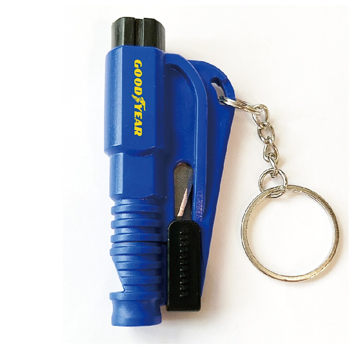Goodyear Goodyear 4 In 1 Emergency Escape Tool Gy3198 Spring Loaded Window  Breaker and Seat Belt Cutter Keyring with Safety Whistle in the Safety  Accessories department at