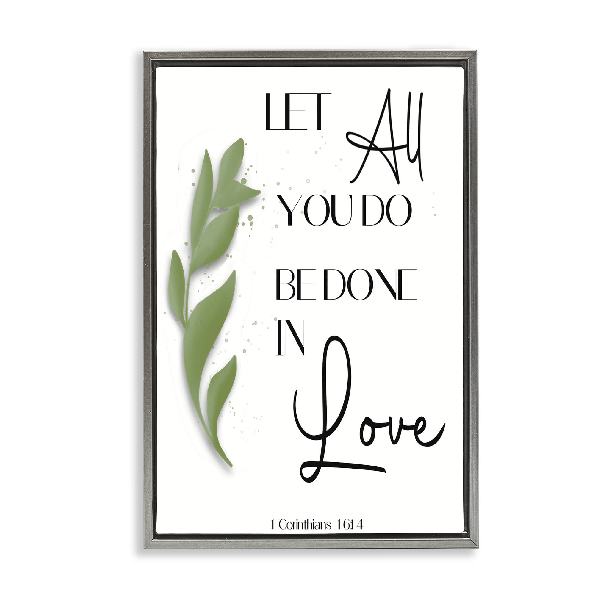 Stupell Industries BS-568-FFL-20X30 Done In Love Proverb Floating Frame design by Amber Clarkson
