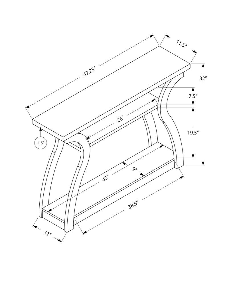 Monarch Specialties LO2446 Console-Sofa-Tables - View #5