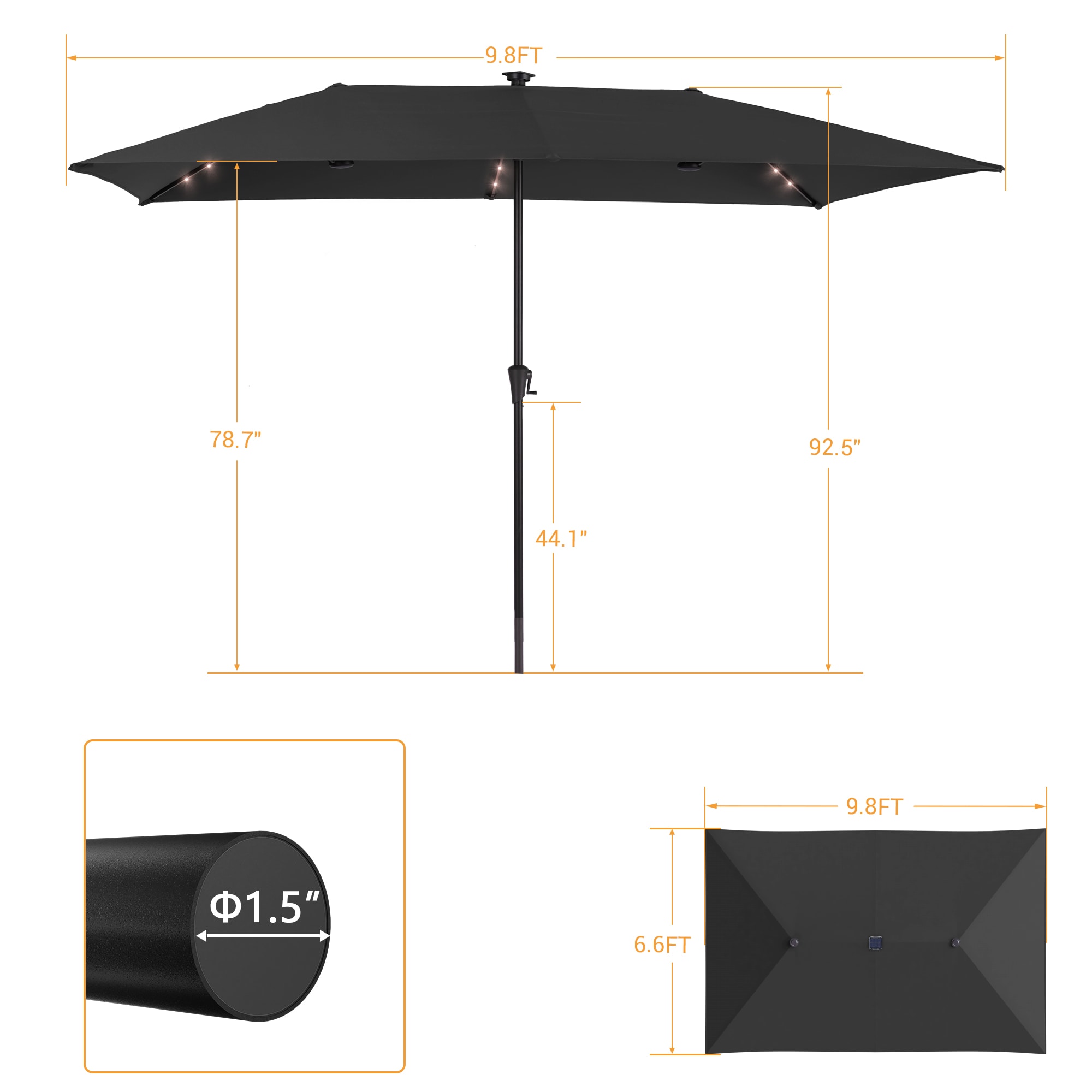 ACEGOSES LW-TP305BK Umbrellas-2 - View #3