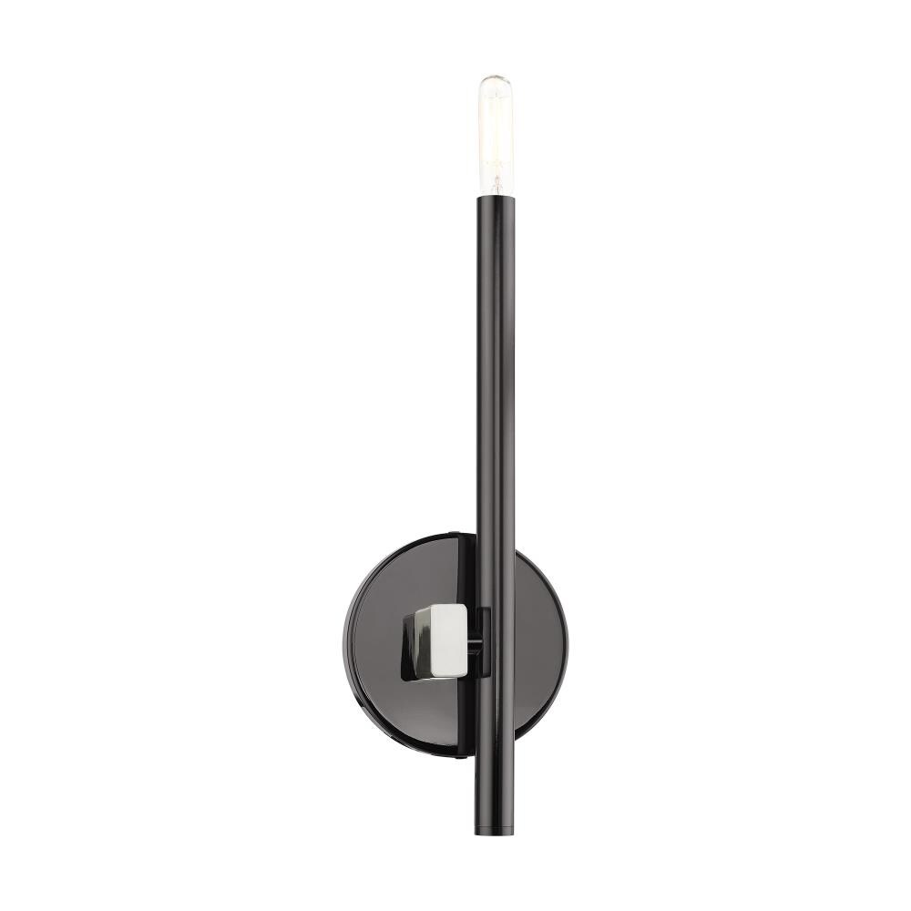 Denmark Black Chrome Slim 1-Light ADA Sconce