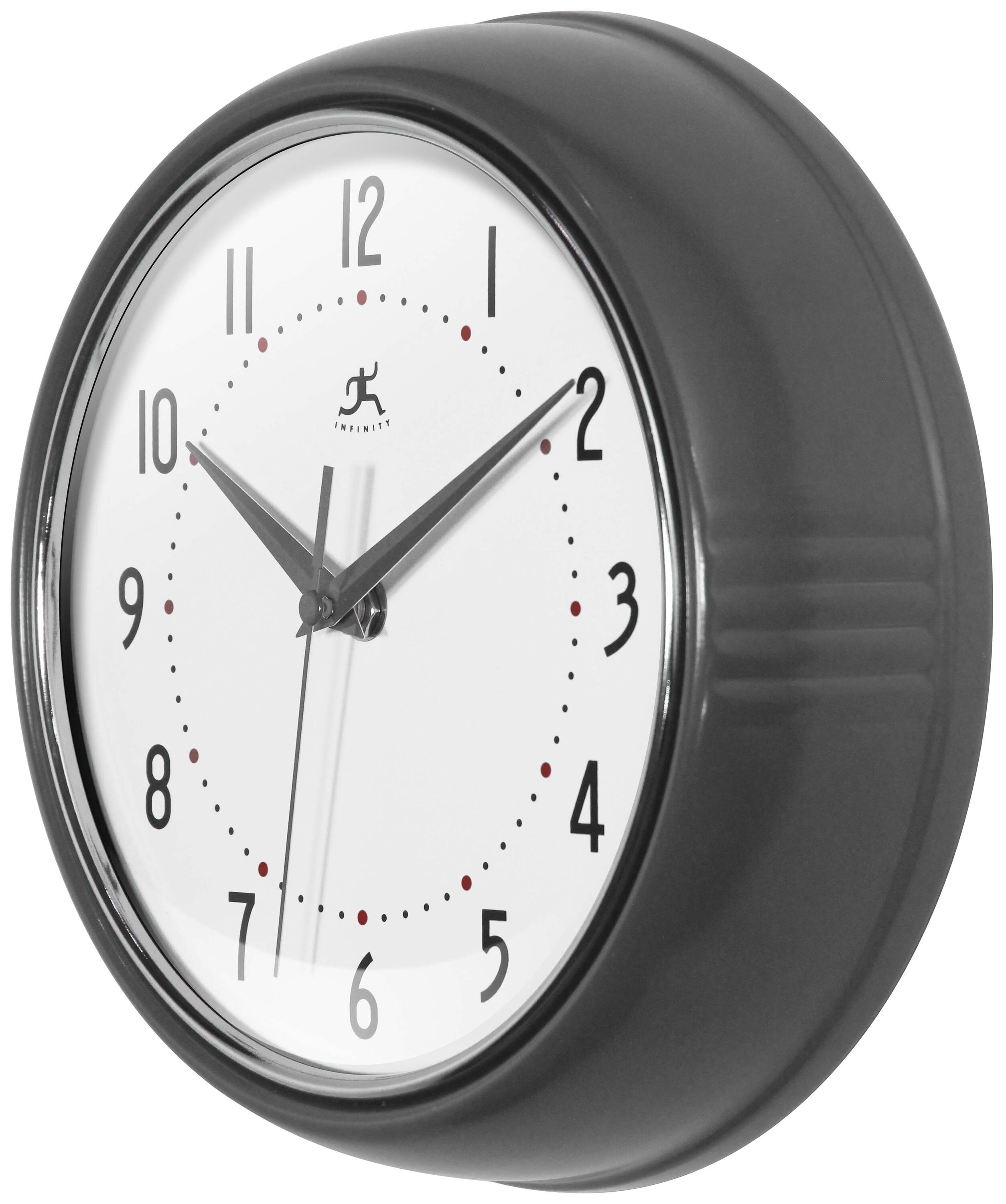 Infinity Instruments Analog Round Wall Mid-century in the Clocks ...