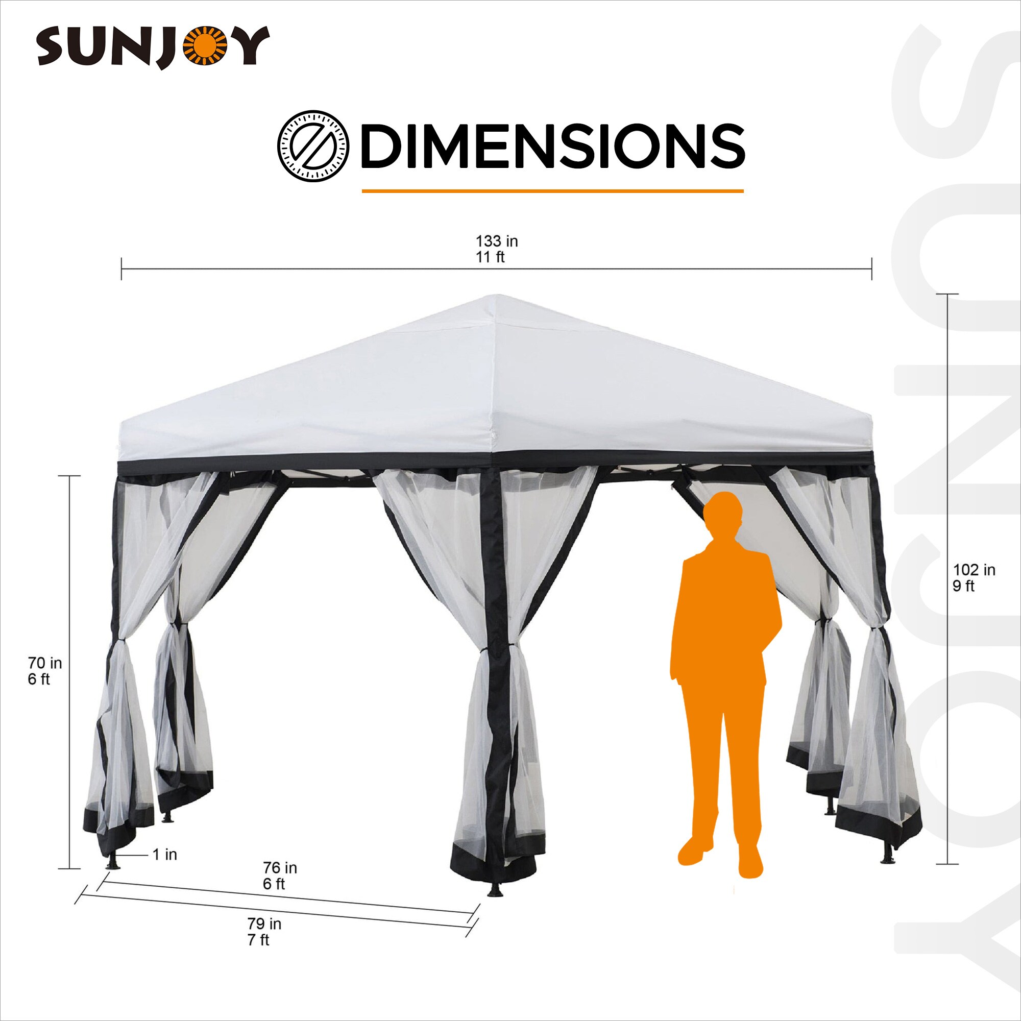 Sunjoy 168585 Wood-Resin-Gazebos - View #5