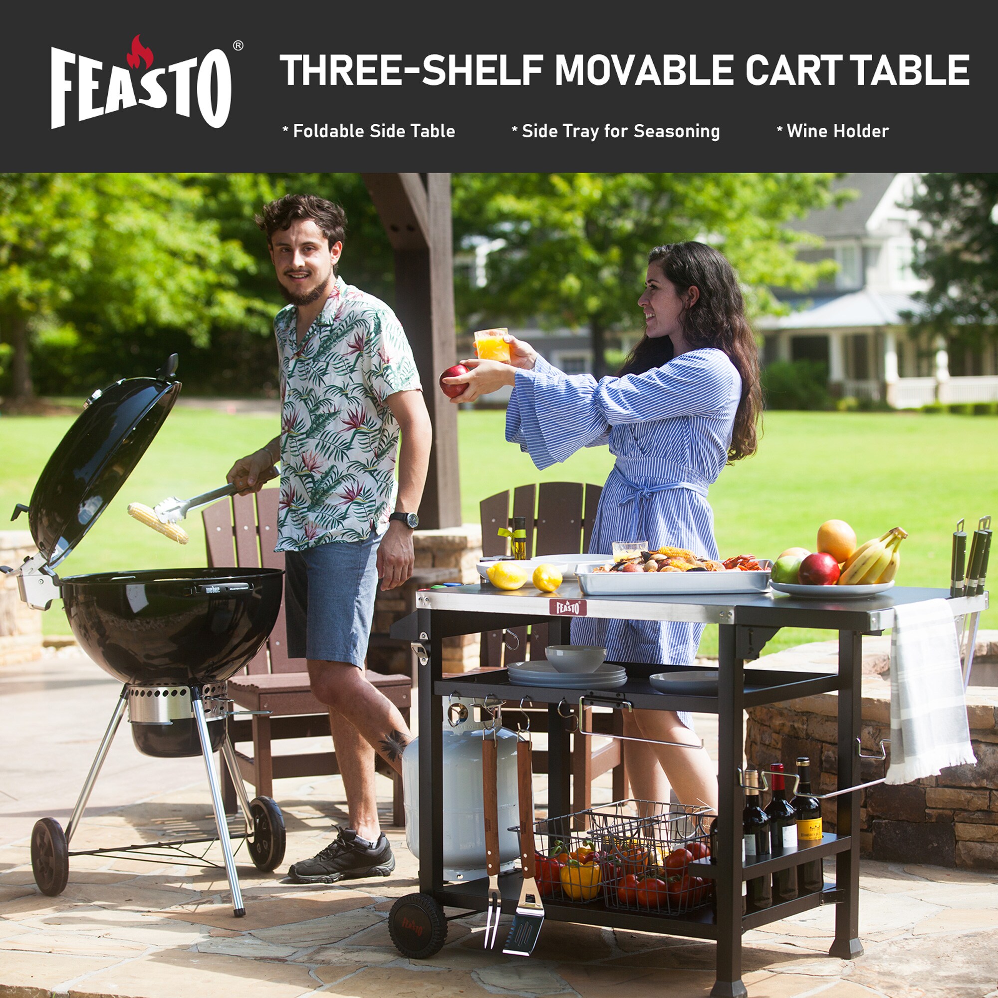 Feasto 845001L Grill-Carts-Grill-Stands - View #5